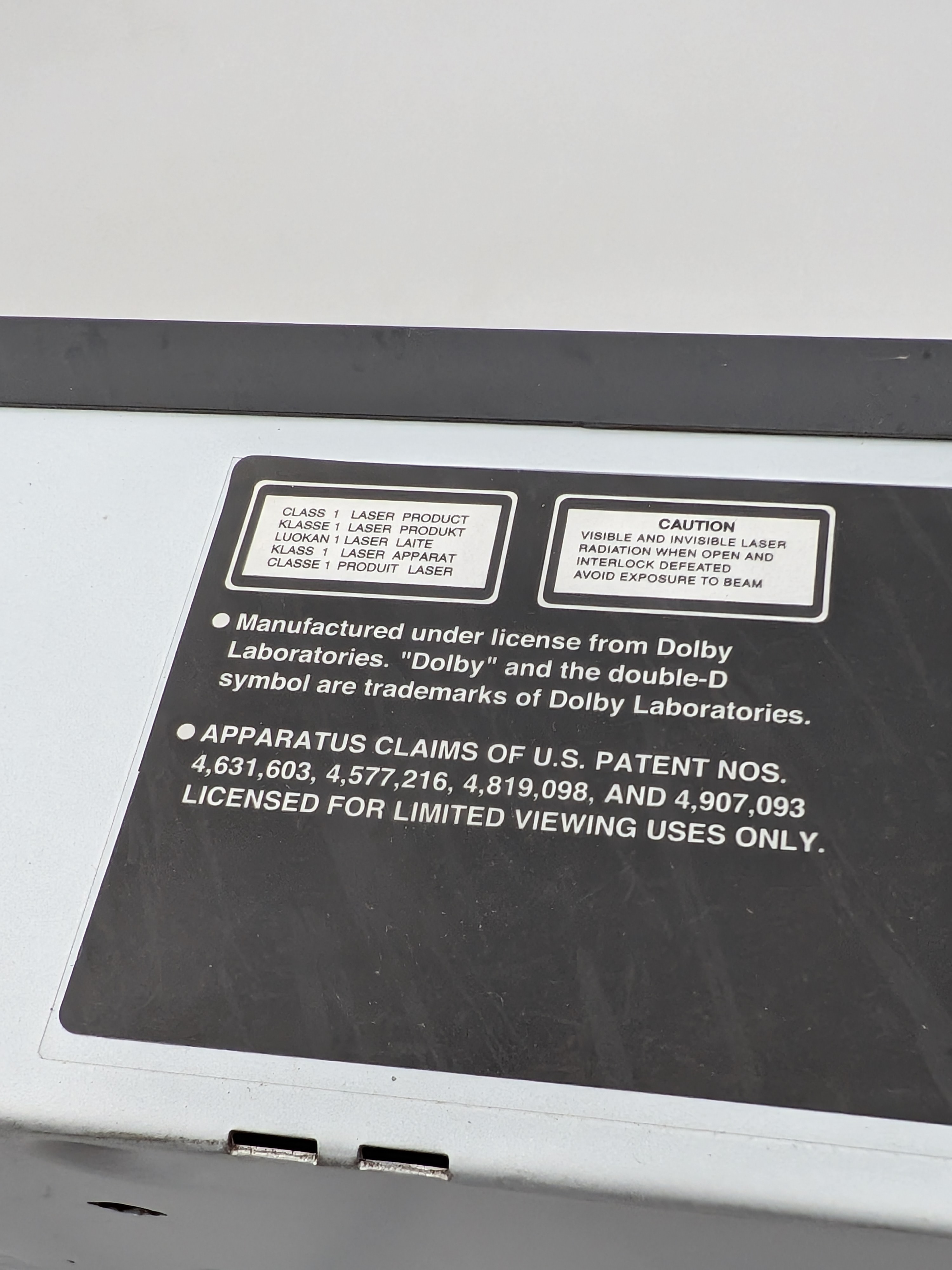NEC NDT-44A DVD Player / VCR Combo — Lot 024, photograph 4