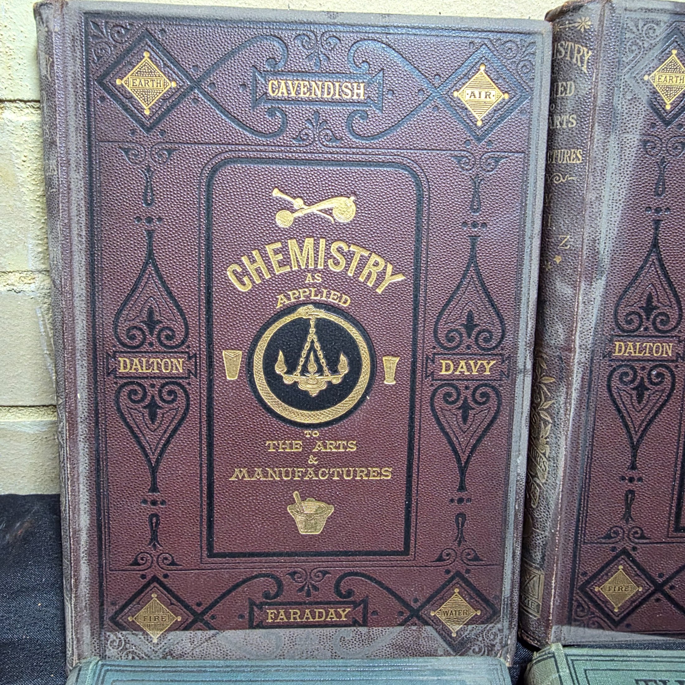 Set of Four Antique Science and Engineering Books: Chemistry and Electrical Installations — Lot 141, photograph 2