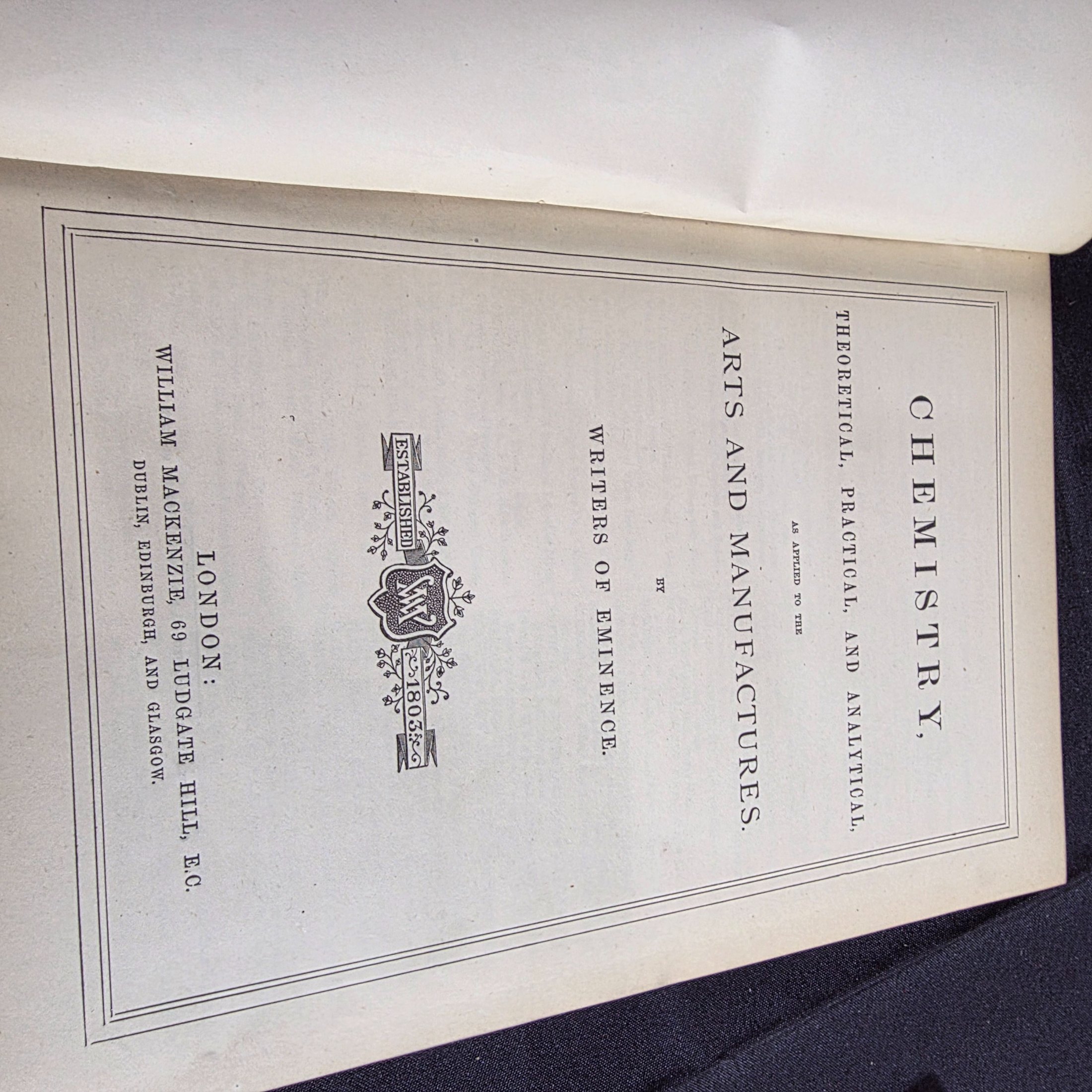 Set of Four Antique Science and Engineering Books: Chemistry and Electrical Installations — Lot 141, photograph 6