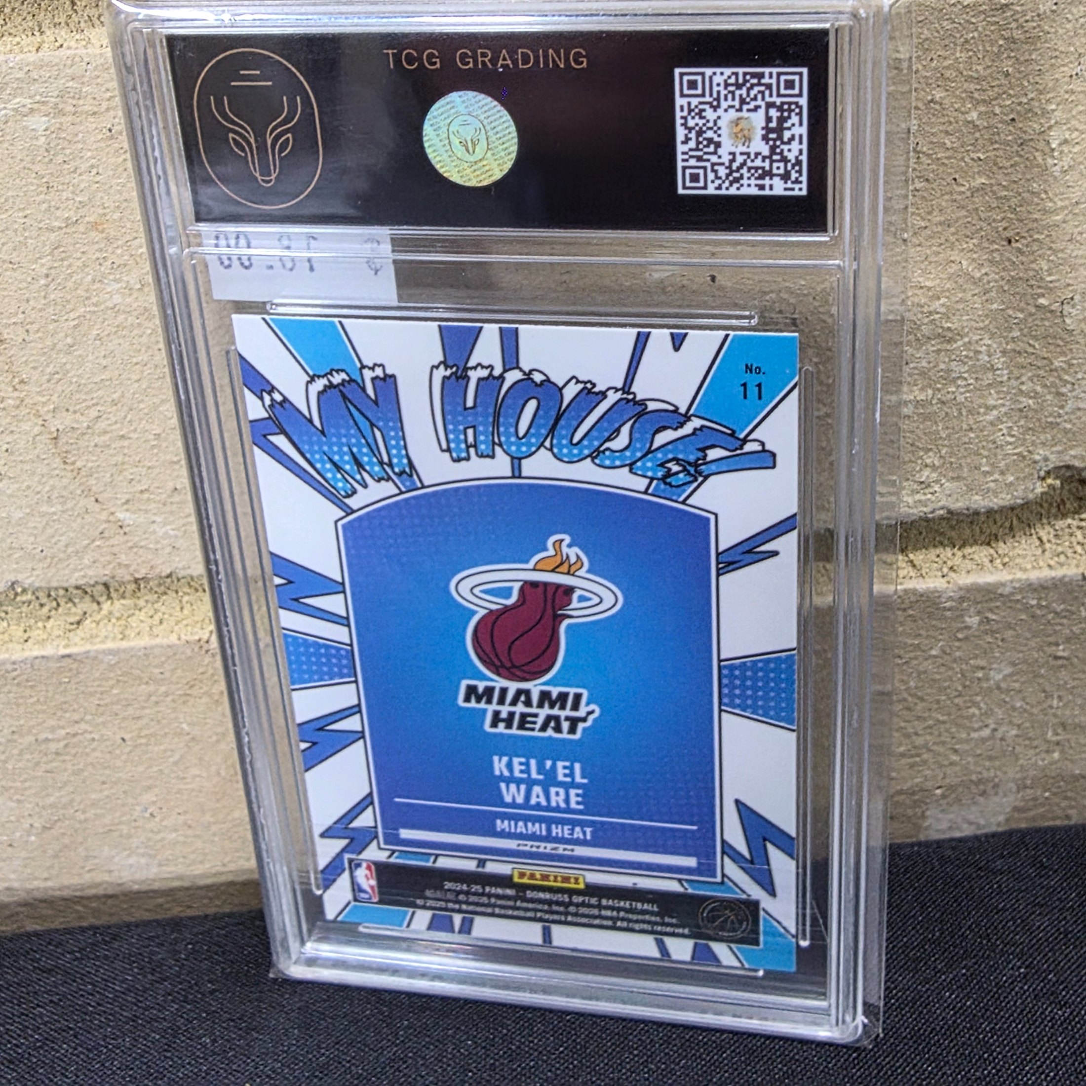 A 2025 Panini Donruss Optic Basketball Kel'el Ware 'My House' Rookie Card #11, graded 8.5 NM/MT+ by TCG Grading. - View 4