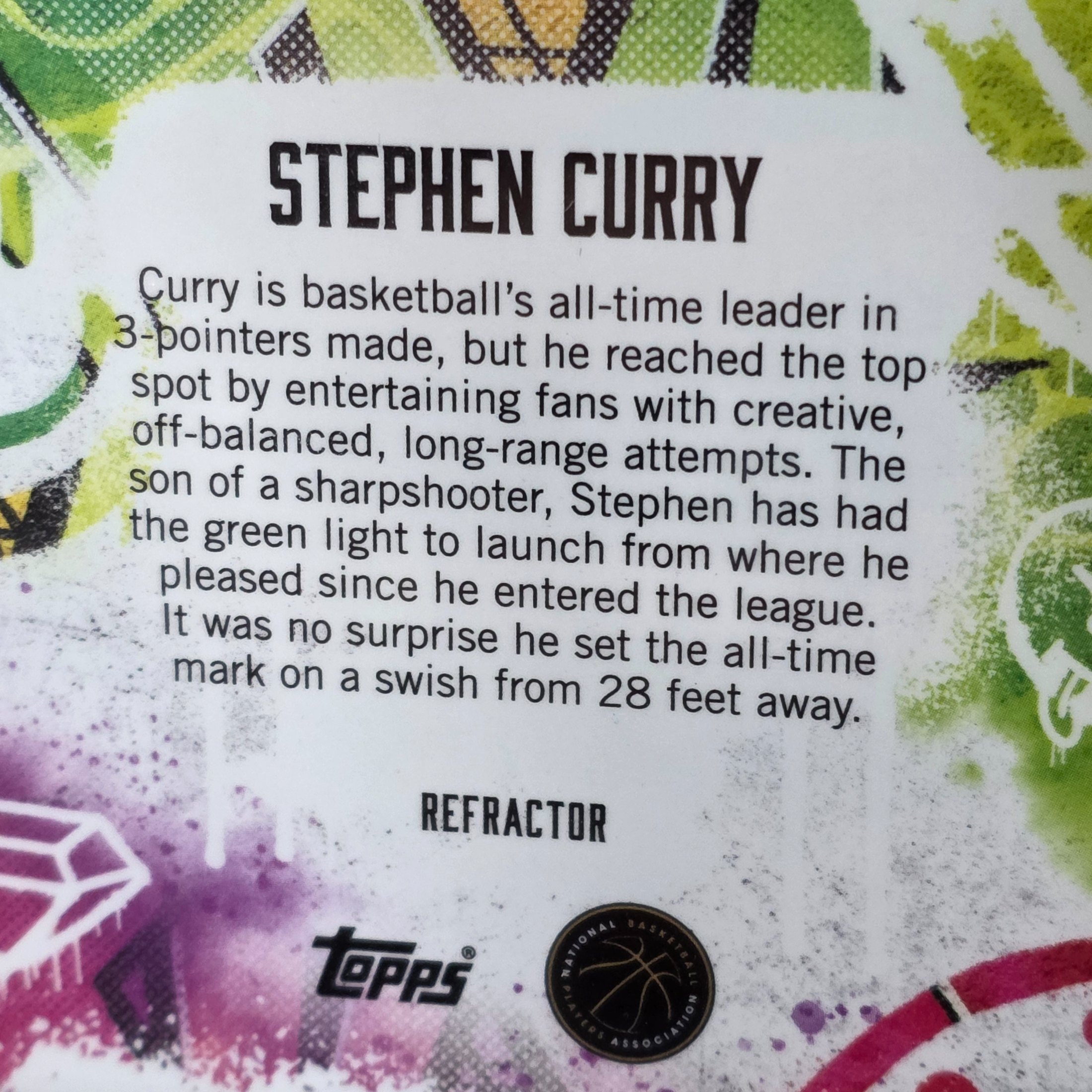 A professionally graded 2025 Topps Finest NBA Stephen Curry 'Show Stoppers' trading card, graded 8.5 NM-MT+ by TCG Grading. - View 5