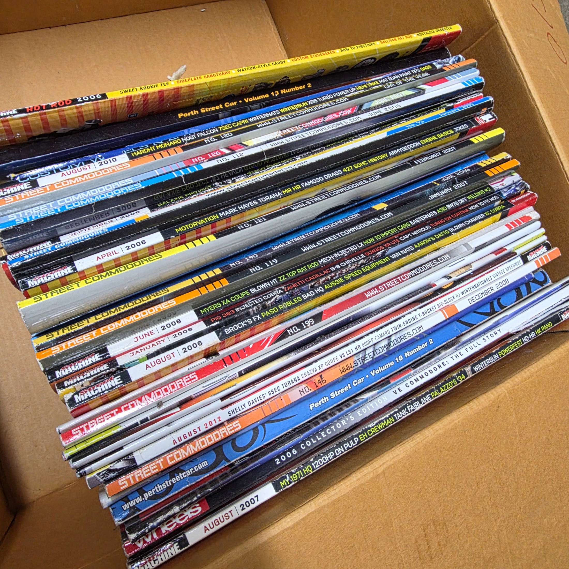 Boxed Collection of Street Machine and Street Commodores Automotive Magazines — Lot 027, photograph 2