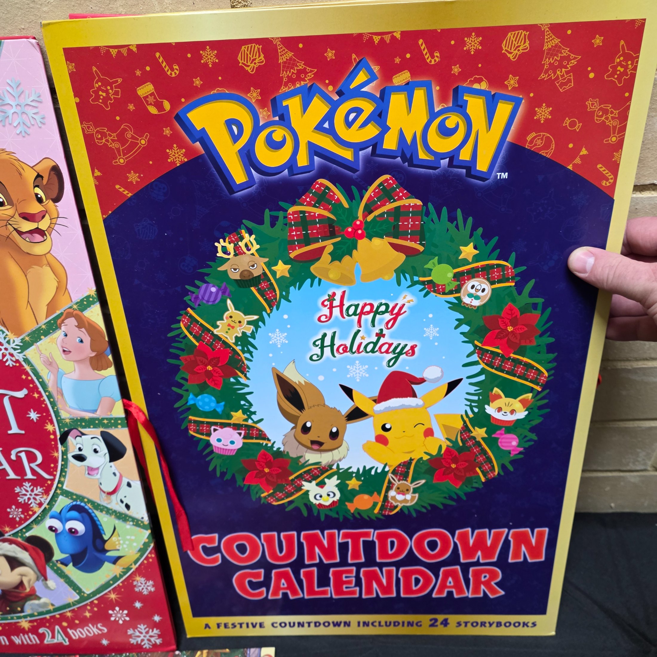 Lot of Children's Pokemon & Disney Christmas Countdown Calendars and Activity Book — Lot 044, photograph 2