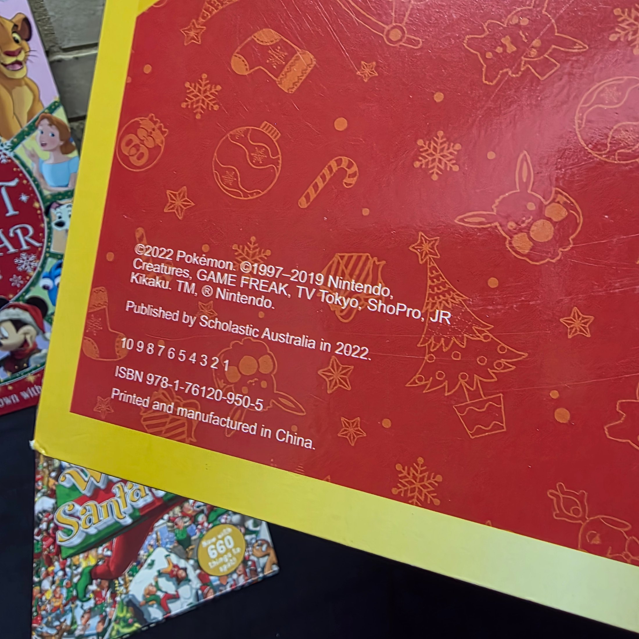 Lot of Children's Pokemon & Disney Christmas Countdown Calendars and Activity Book — Lot 044, photograph 5