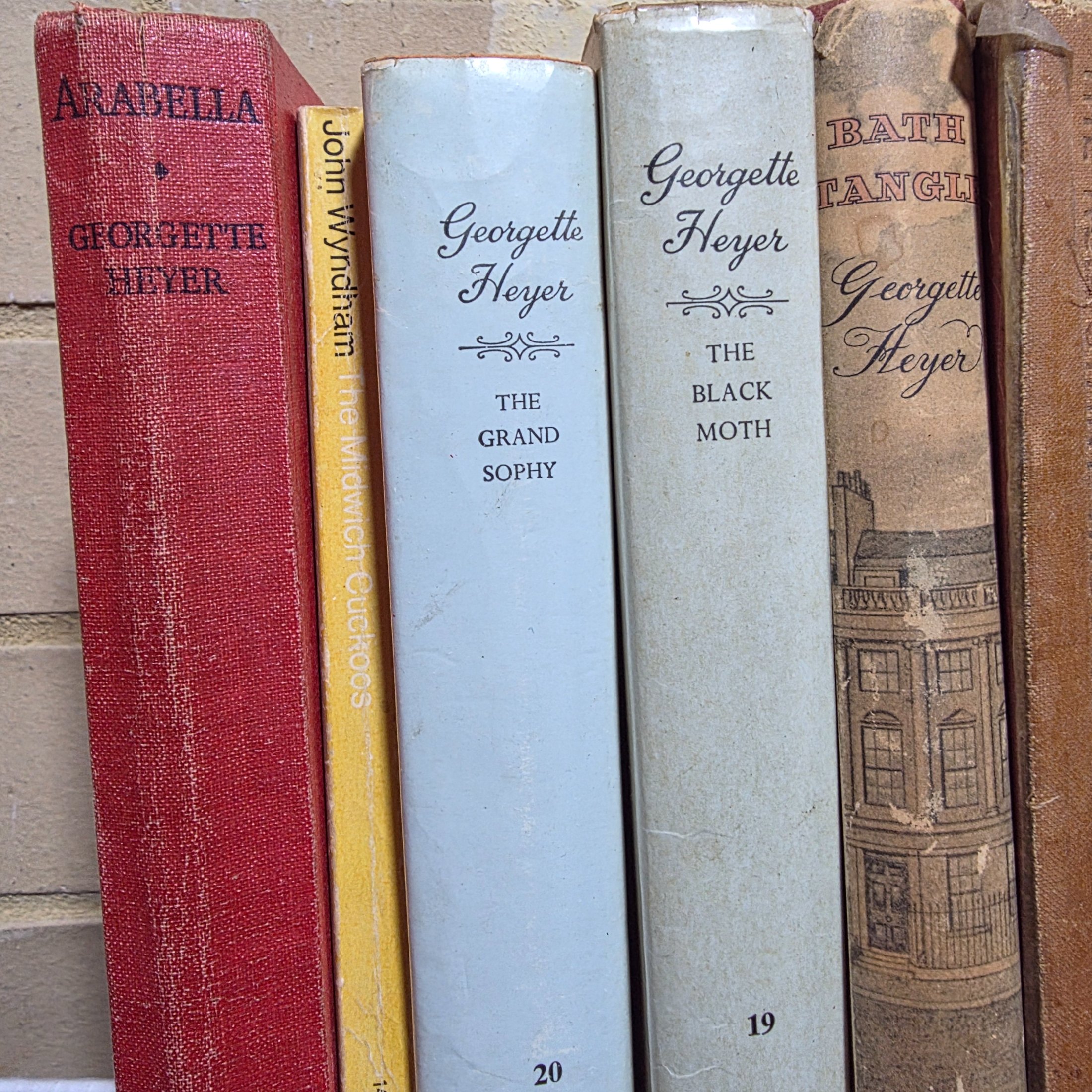 Box of Assorted Hardcover Vintage Books incl. Georgette Heyer, H.E. Bates & Charlotte Bronte — Lot 120, photograph 2