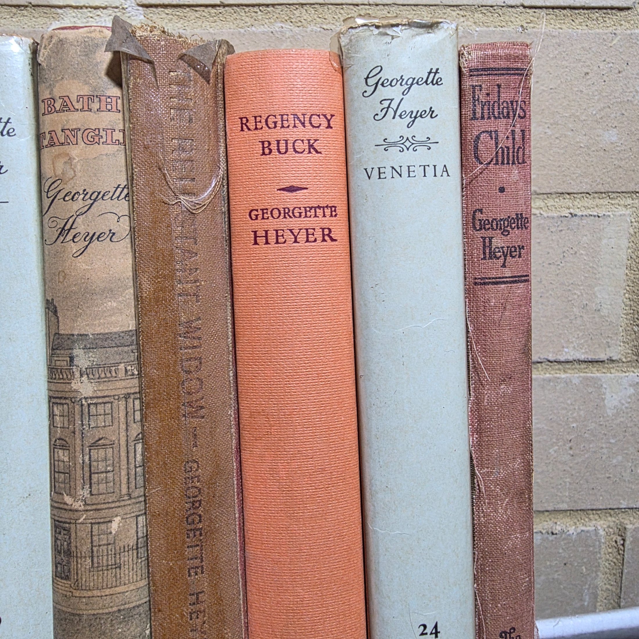 Box of Assorted Hardcover Vintage Books incl. Georgette Heyer, H.E. Bates & Charlotte Bronte — Lot 120, photograph 3
