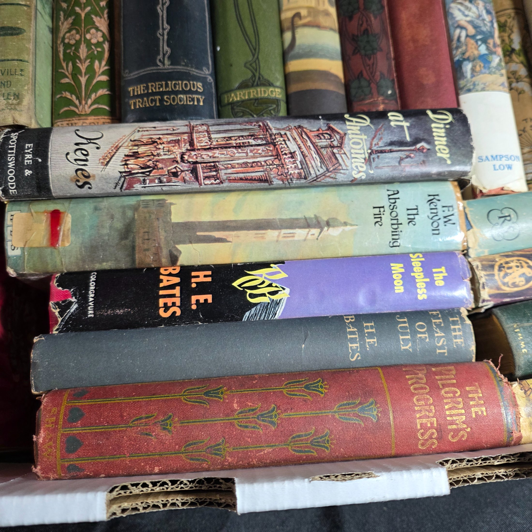 Box of Assorted Hardcover Vintage Books incl. Georgette Heyer, H.E. Bates & Charlotte Bronte — Lot 120, photograph 8