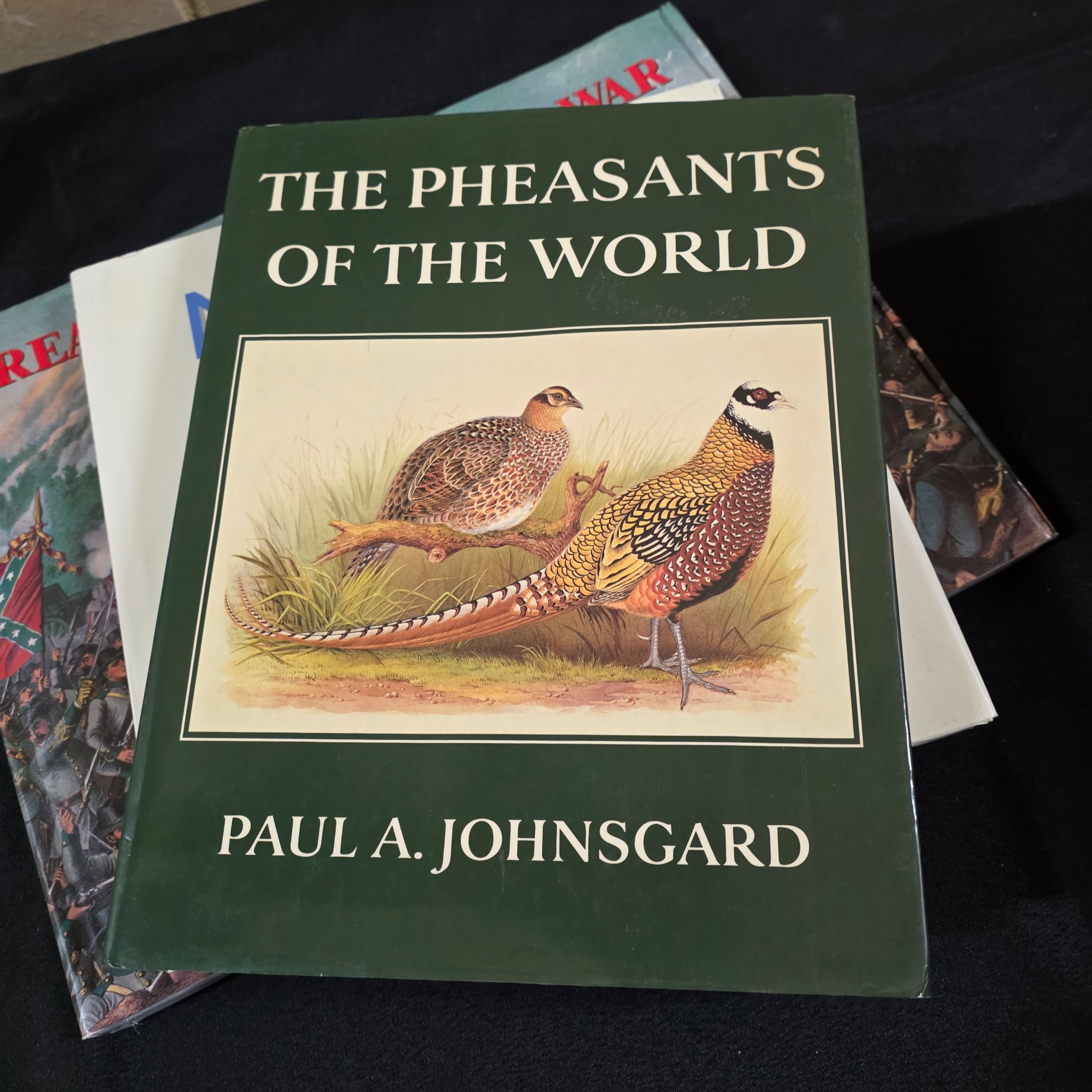 A cardboard box filled with approximately 20 assorted non-fiction books covering various topics such as history, art, and biography, showing general wear. - View 4