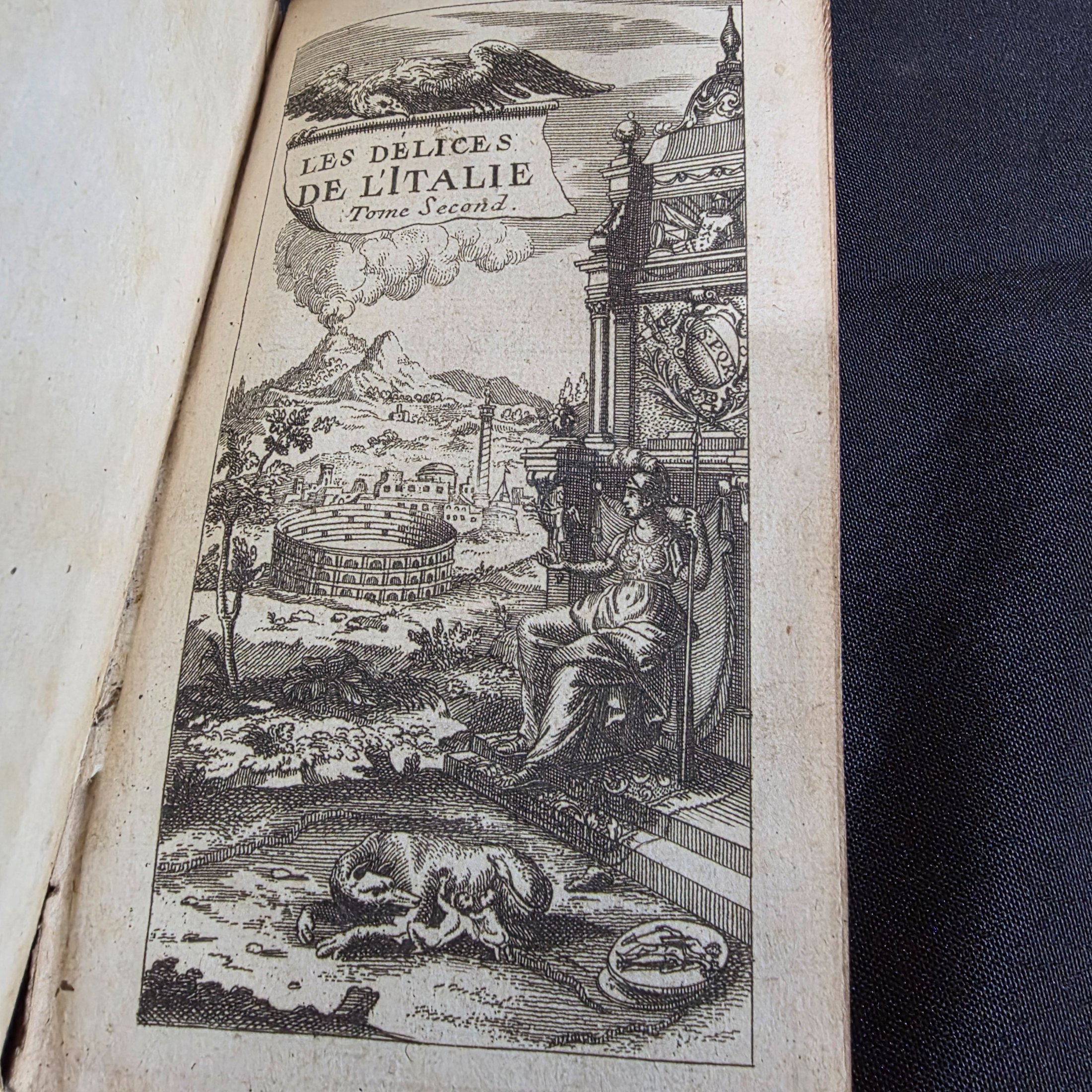 Early 18th Century Rare Book: LES DÉLICES DE L'ITALIE. Tome Second. [The Delights of Italy. Volume Two.] — Lot 134, photograph 6