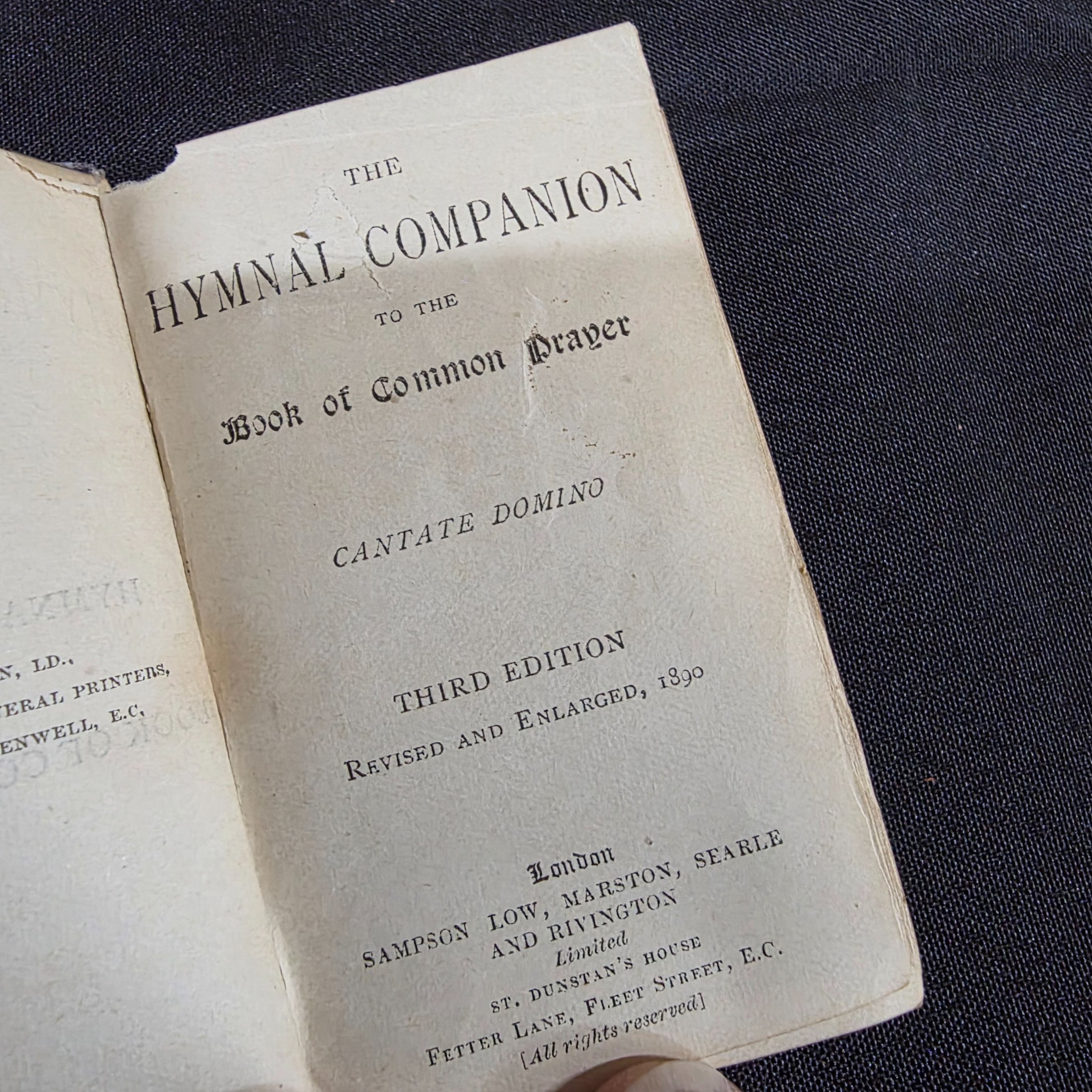 Lot of Four Vintage Religious Texts: Holy Bibles and Hymnal Companion — Lot 139, photograph 3