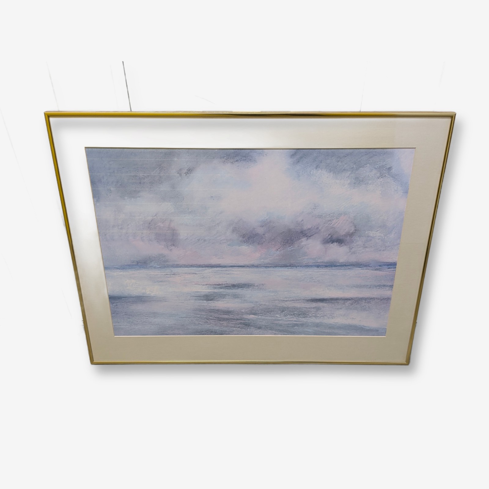 Framed Impressionistic Seascape Painting, Dated 1982 — Lot 109