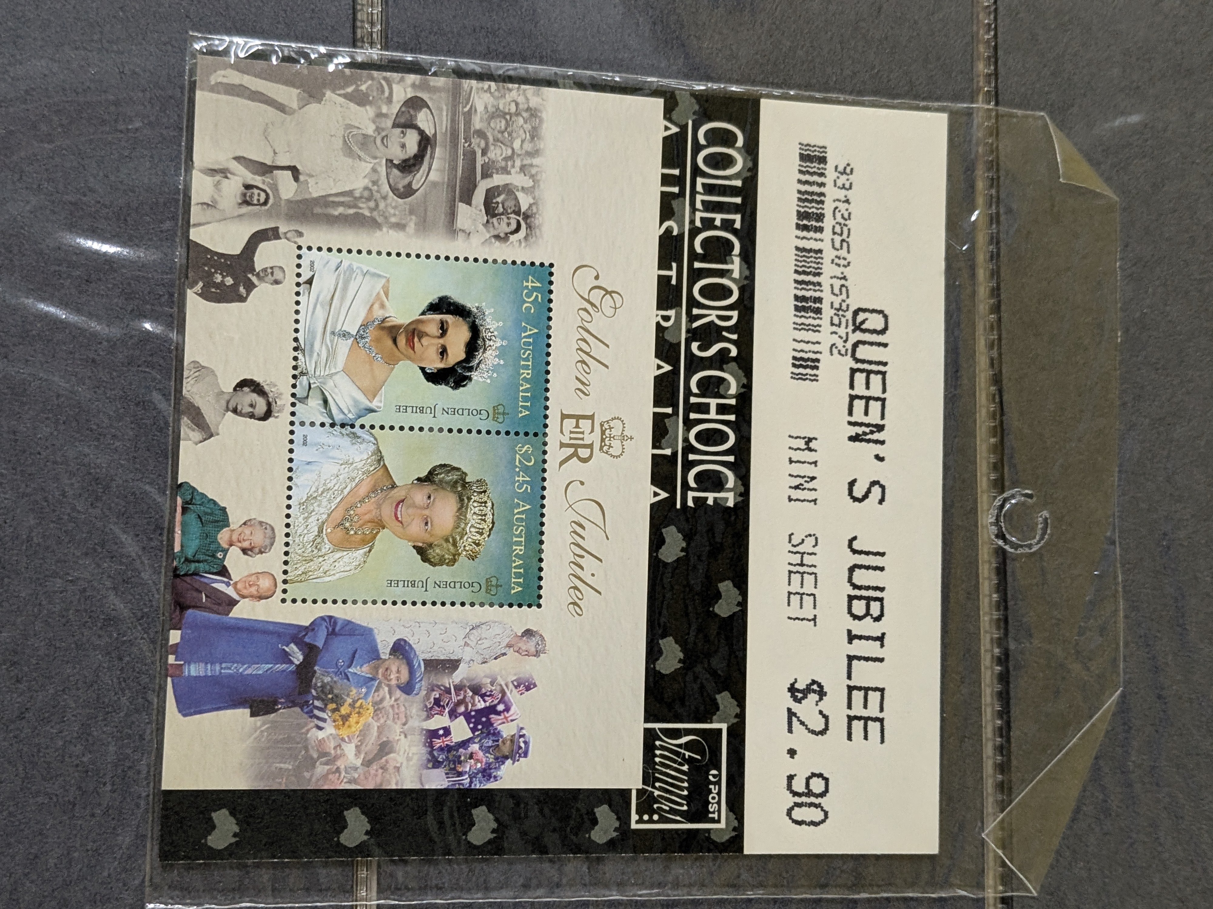 A dark brown, leatherette-bound album containing a collection of Australian First Day Covers, primarily from the mid to late 20th century. - View 3