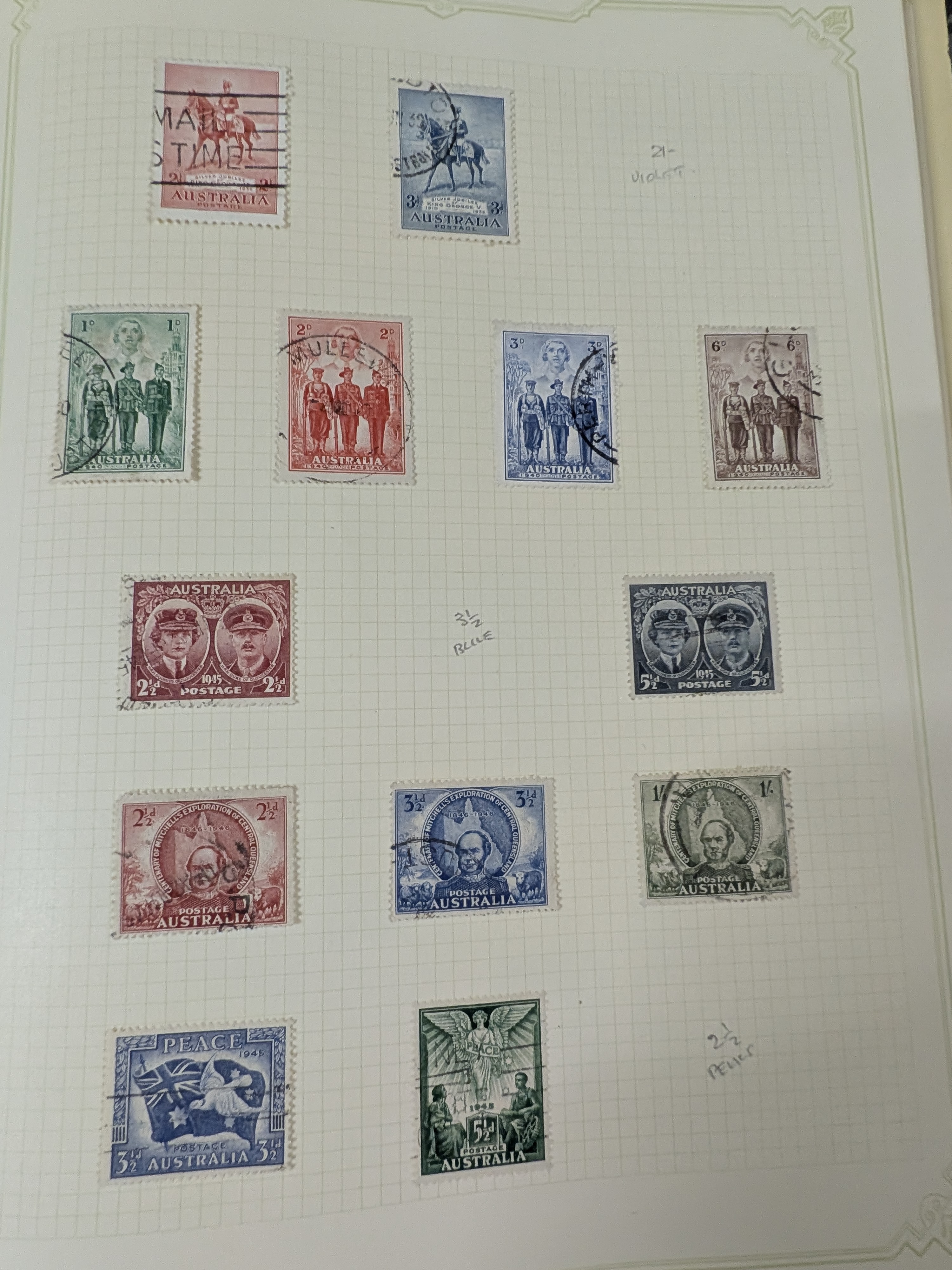 Collection of Vintage Australian Postage Stamps in Album — Lot 079, photograph 6