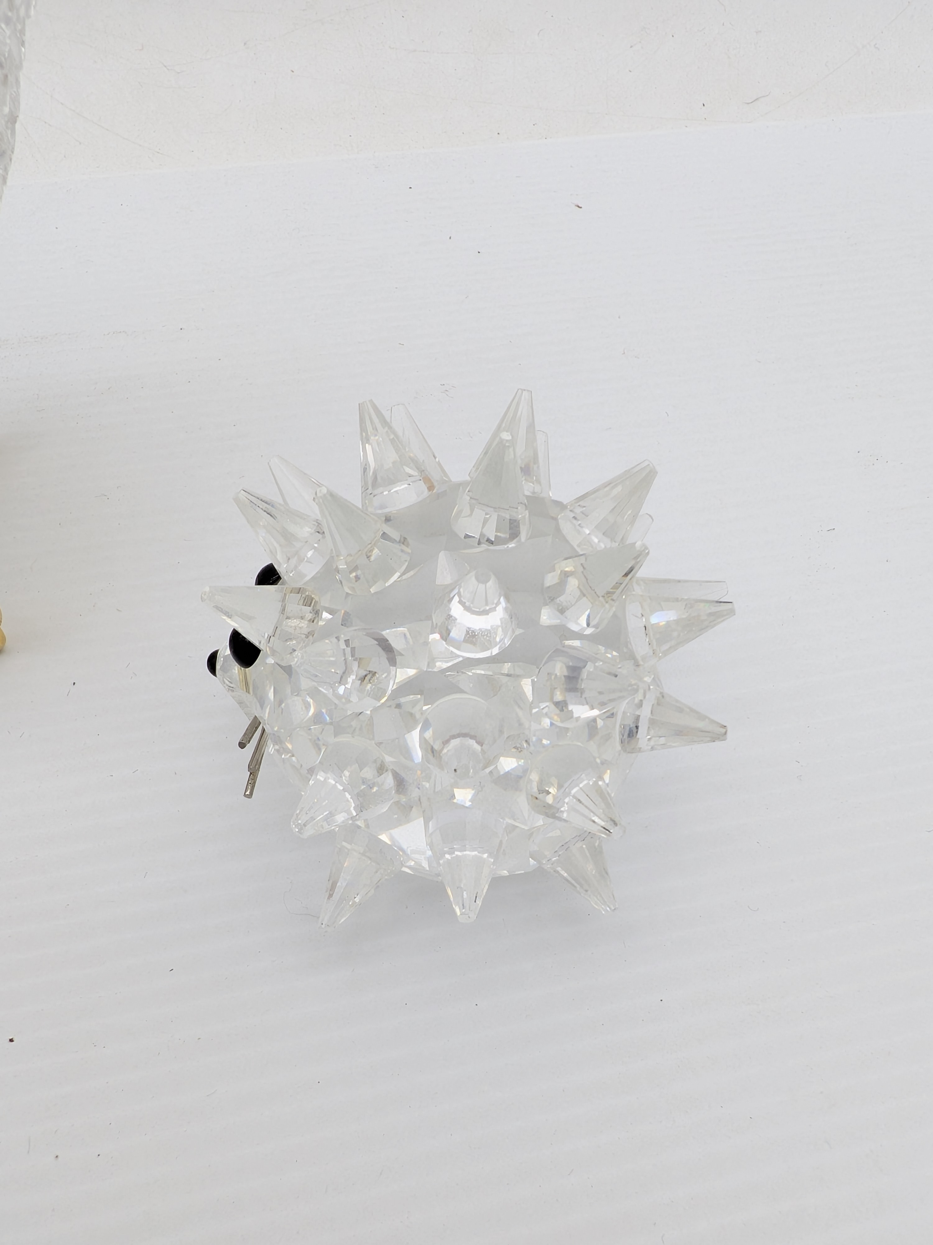 Swarovski Crystal Hedgehog, with Decorative Apple on a stand — Lot 087, photograph 6