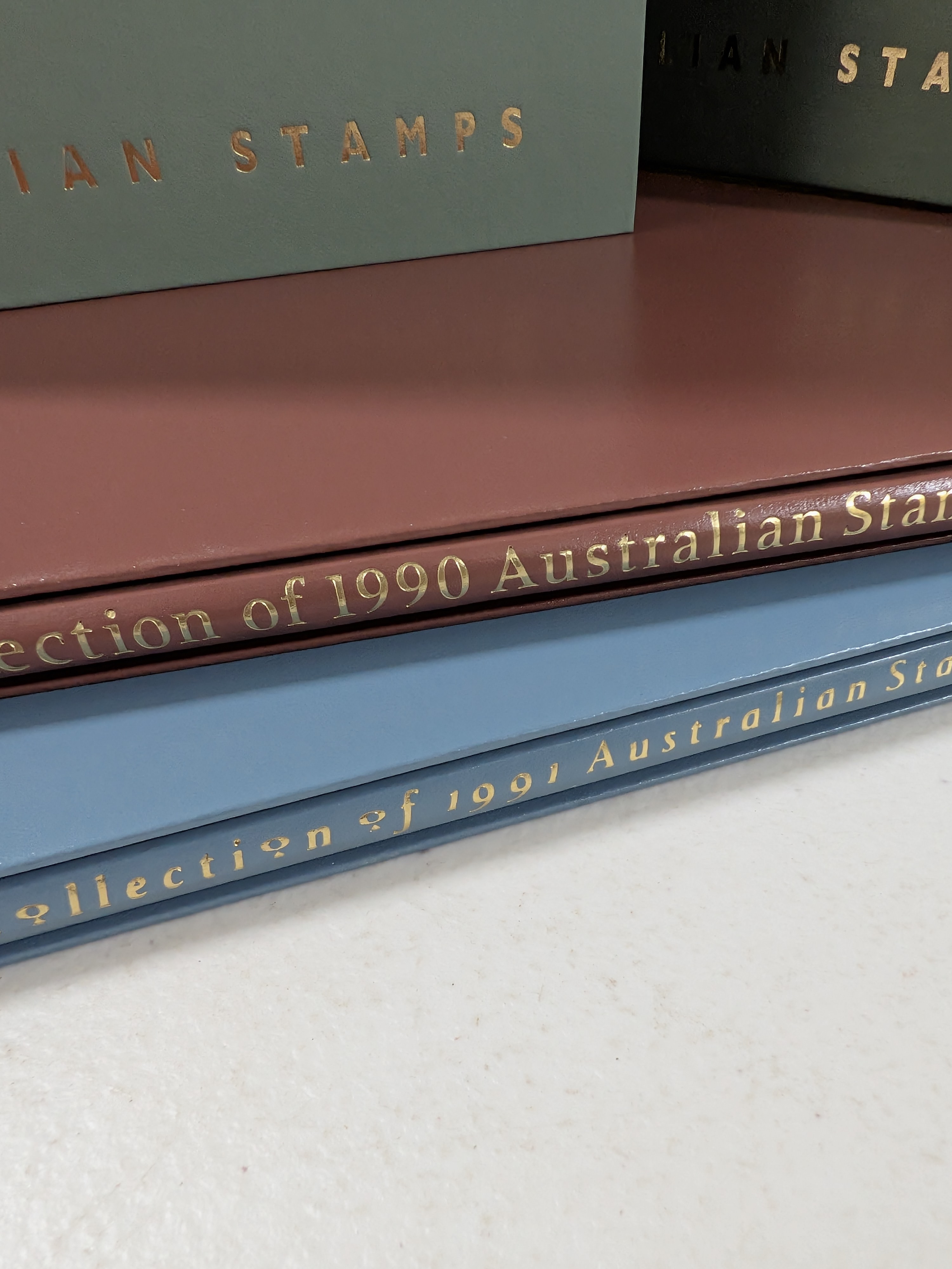 Set of Three: 'The Collection of Australian Stamps' Annual Albums (1989, 1990, 1991) — Lot 100, photograph 3