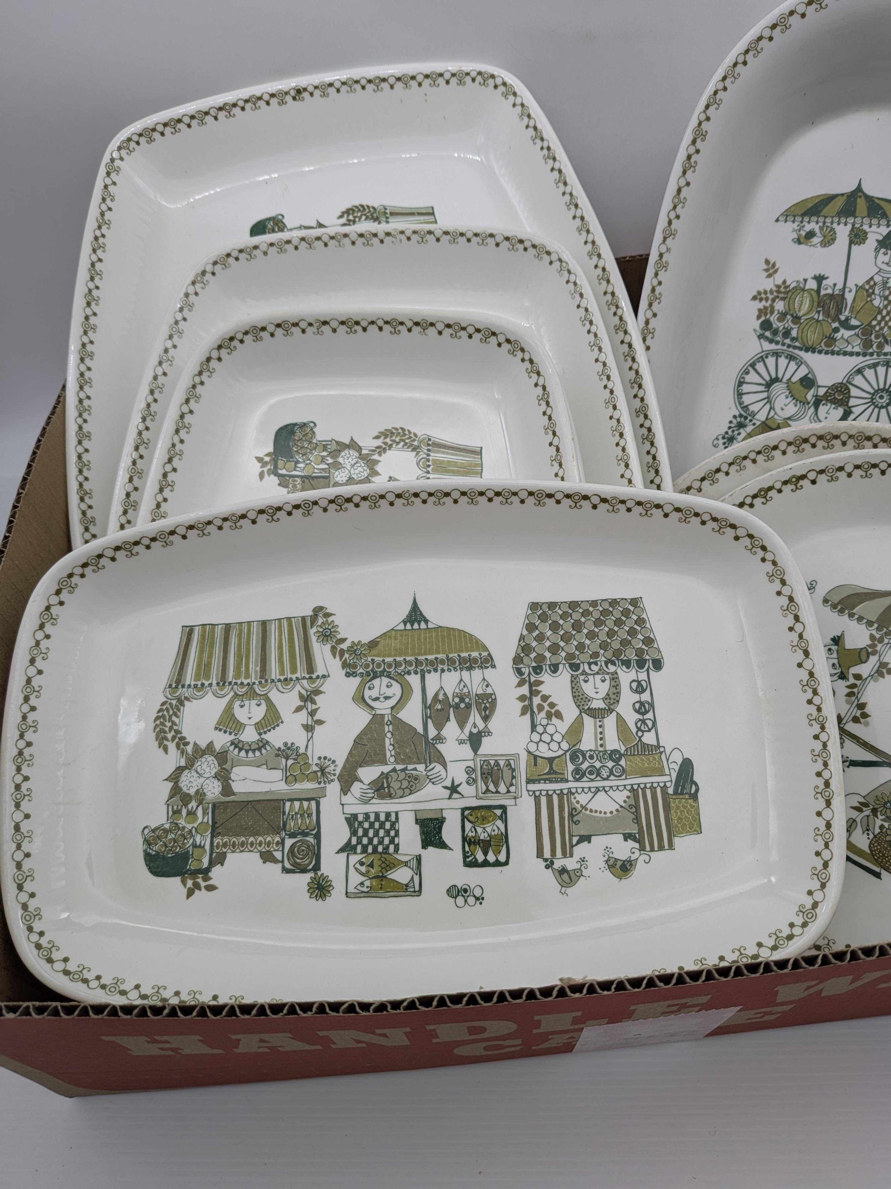 Figgjo Flint Turi Design 'Market' Ceramic Serving Platters, Set of 6 — Lot 050