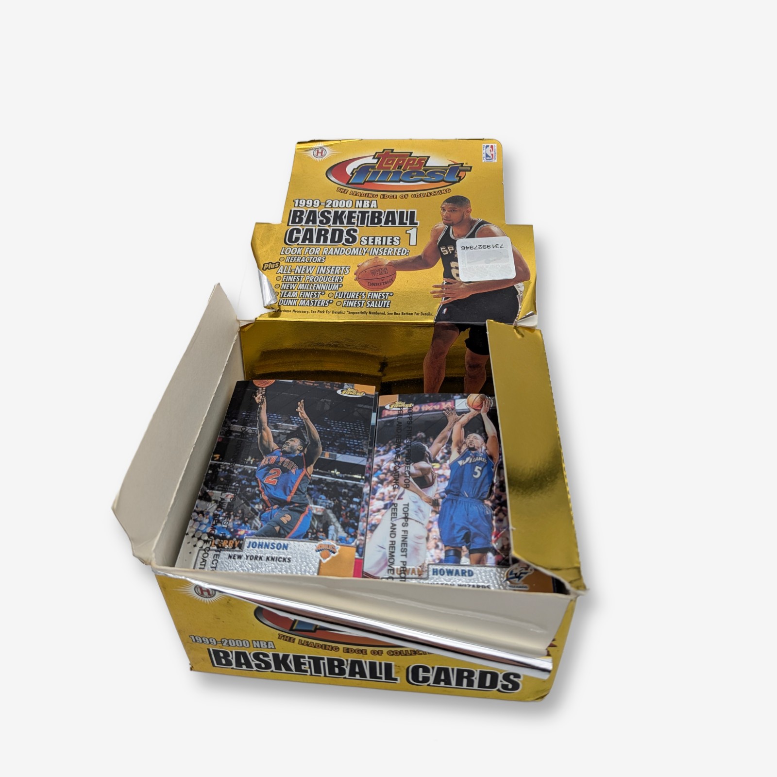 Box of 1999-2000 NBA Basketball Cards, Topps Finest Series 1 — Lot 013
