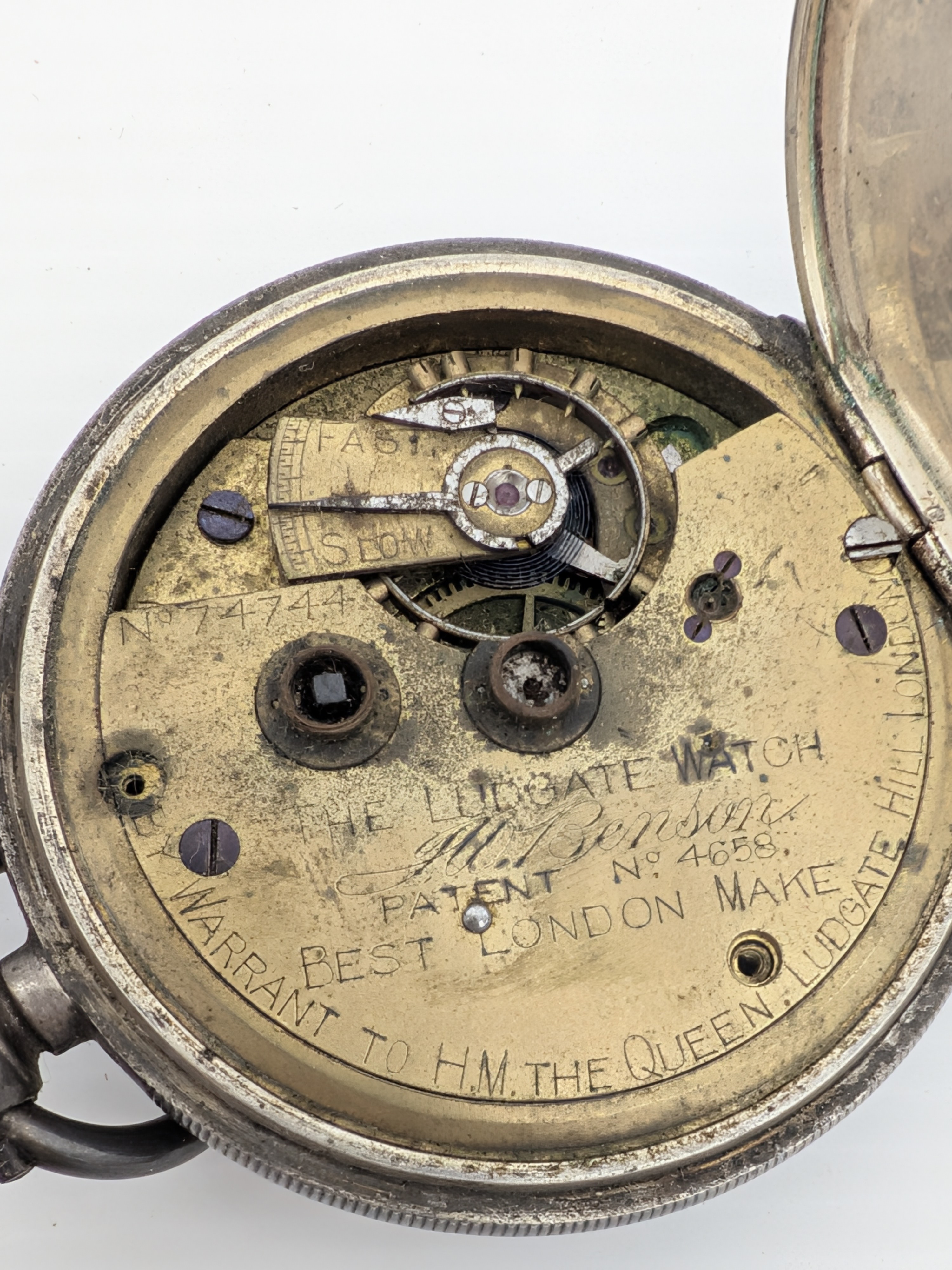 Collection of 19th Century hallmarked Silver Pocket Watches & modern Travel Clocks — Lot 002, photograph 5