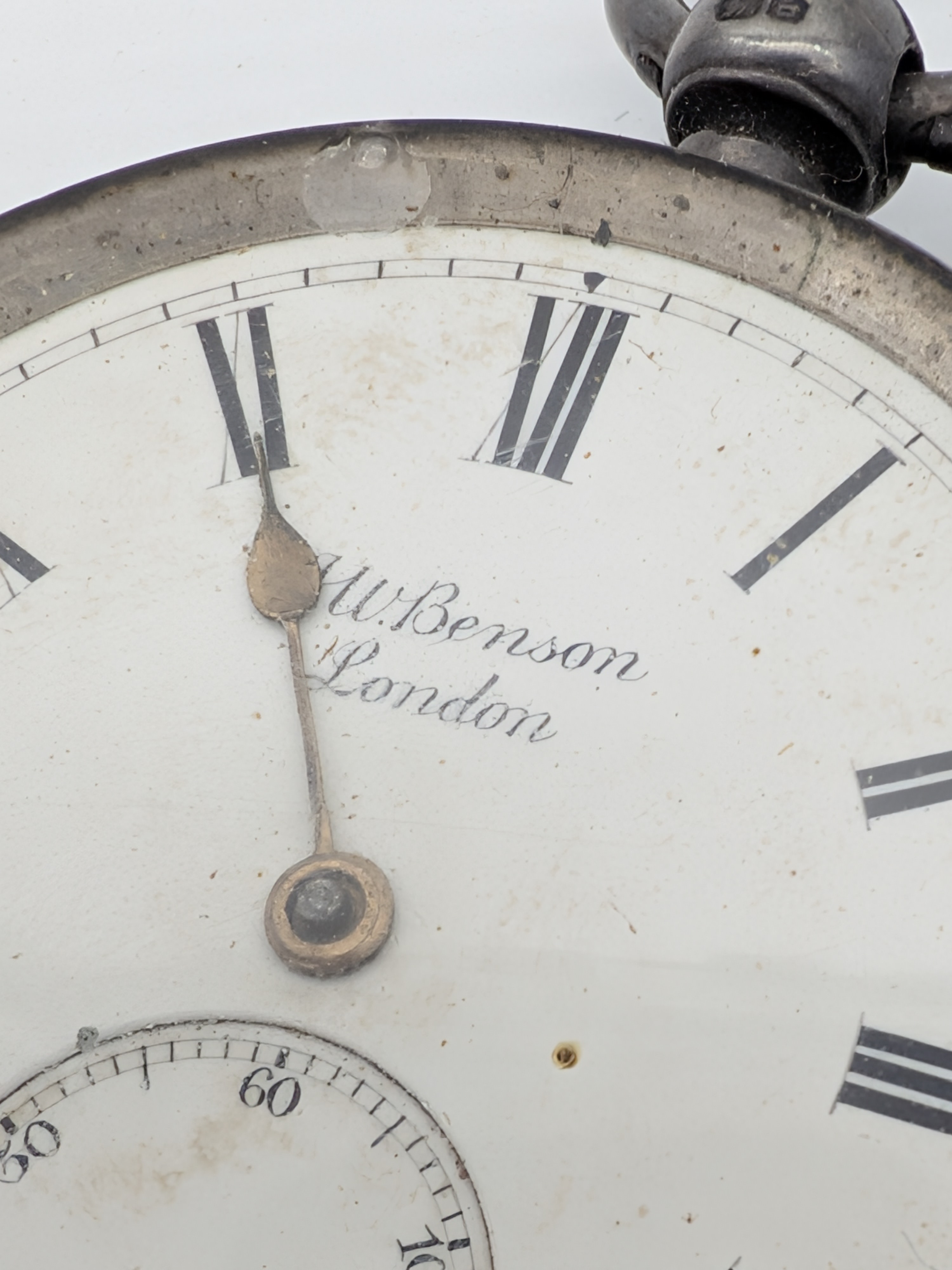 Collection of 19th Century hallmarked Silver Pocket Watches & modern Travel Clocks — Lot 002, photograph 2