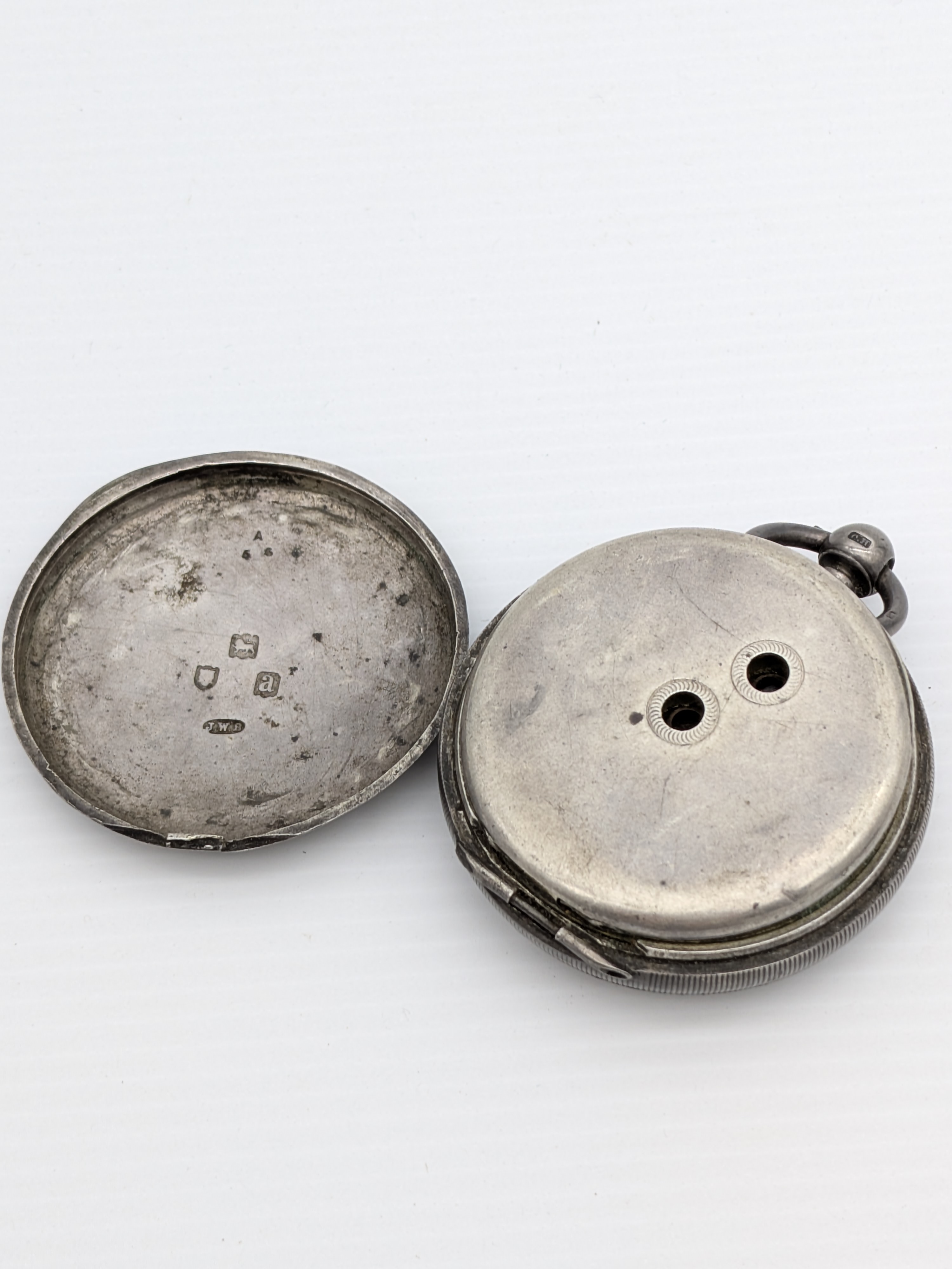 Collection of 19th Century hallmarked Silver Pocket Watches & modern Travel Clocks — Lot 002, photograph 4