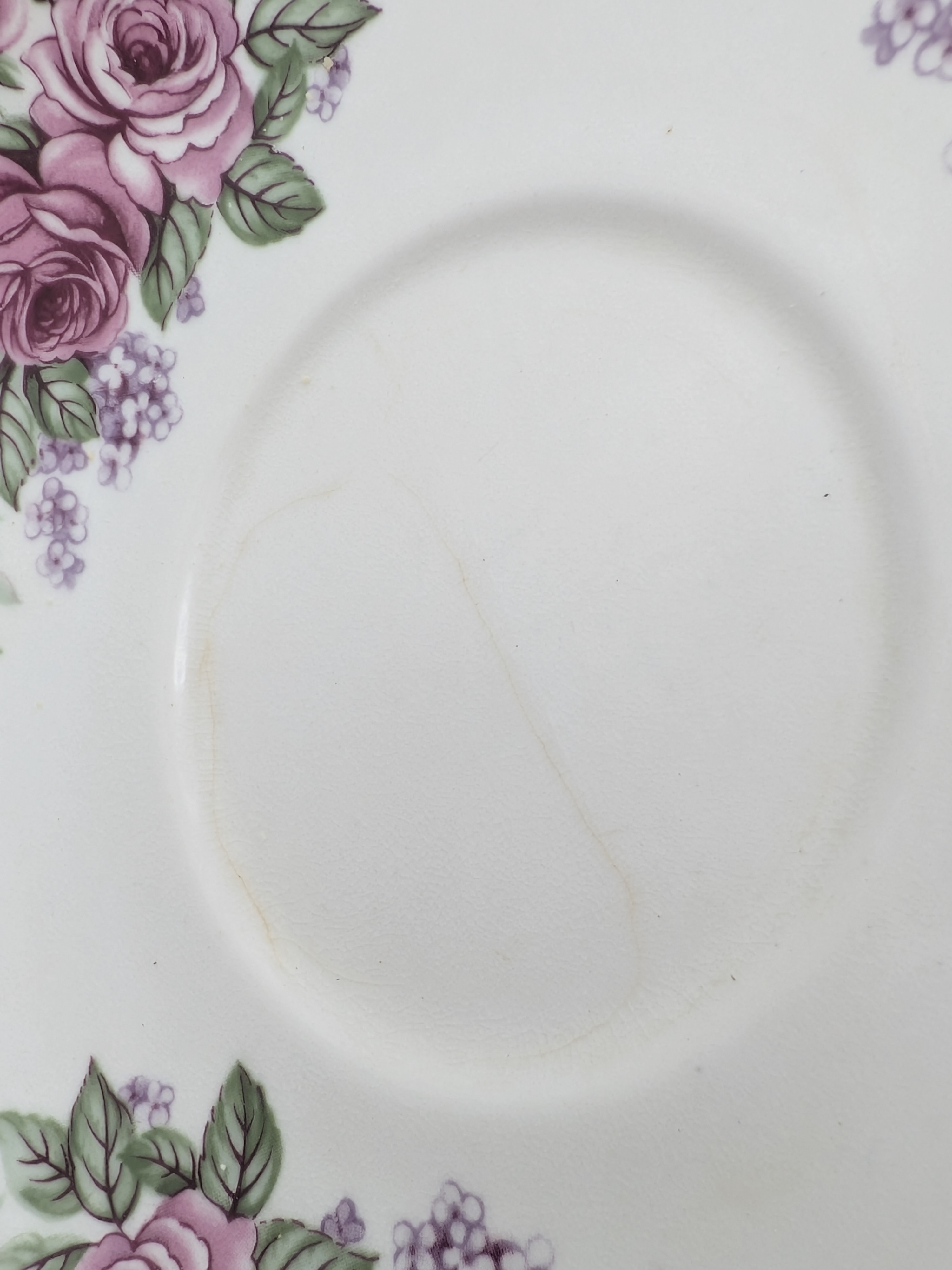 Queen Anne Bone China Tea Trios, Pink Rose Pattern, (Set of 5) — Lot 056, photograph 8
