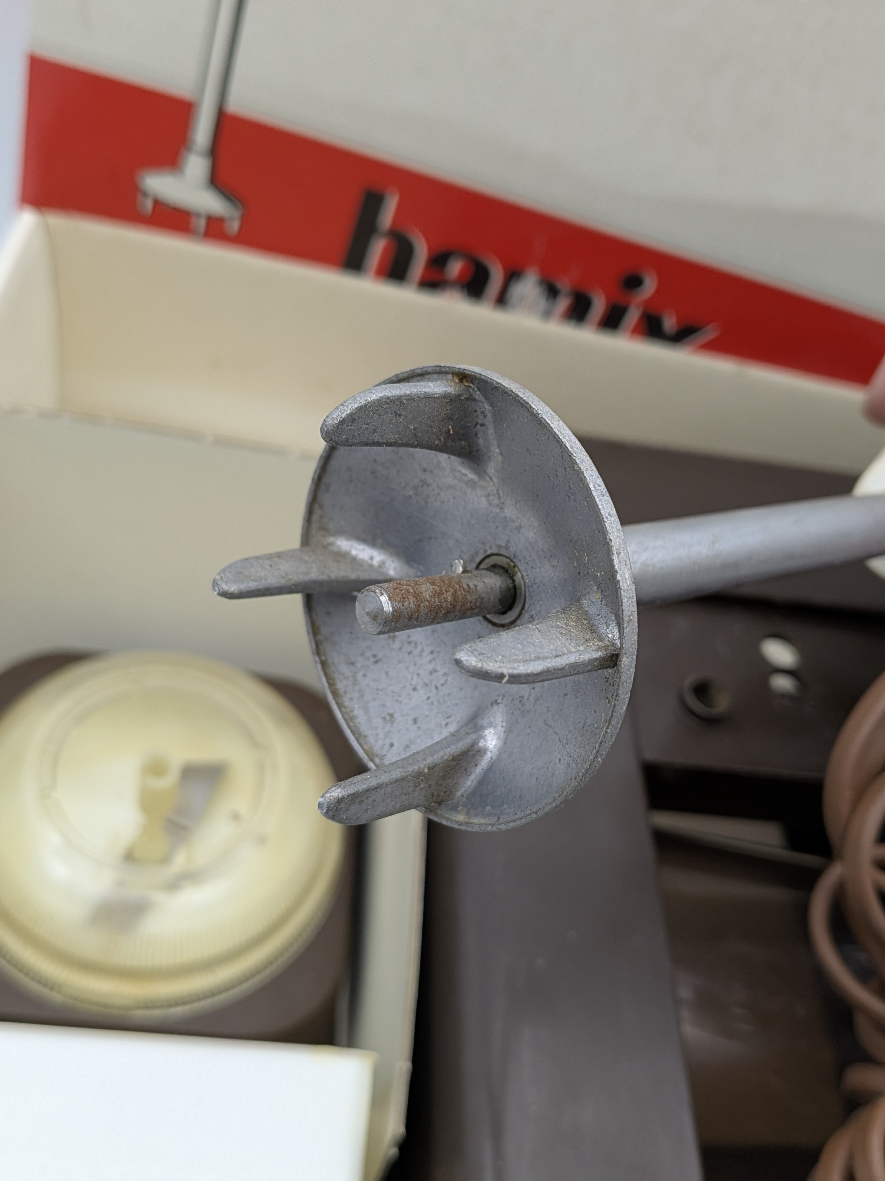 Vintage Bamix of Switzerland Hand Blender Set in Original Box — Lot 125, photograph 6
