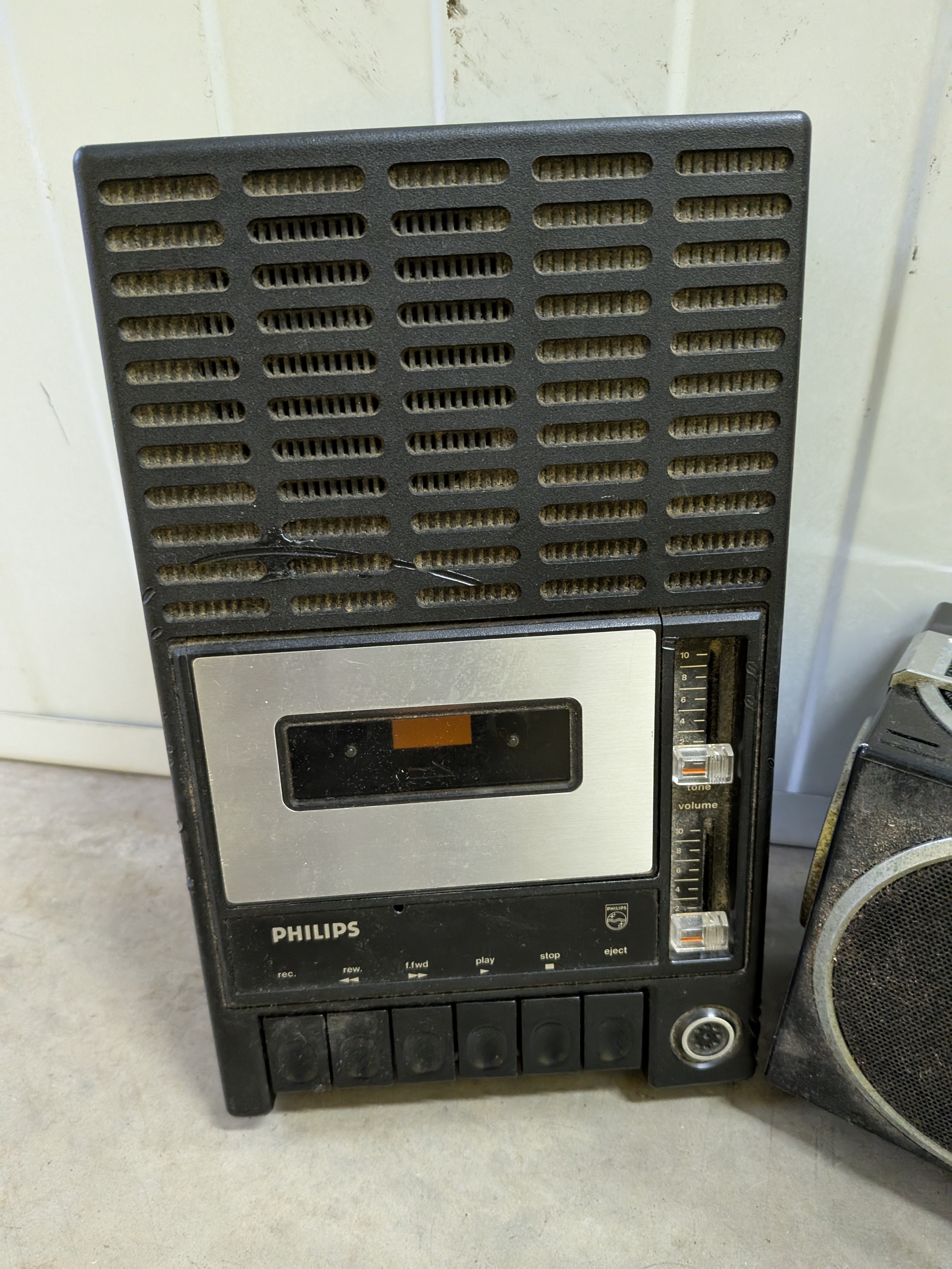 Vintage Philips Cassette Recorder and Sanyo M 7740F Boombox Lot — Lot 127, photograph 2