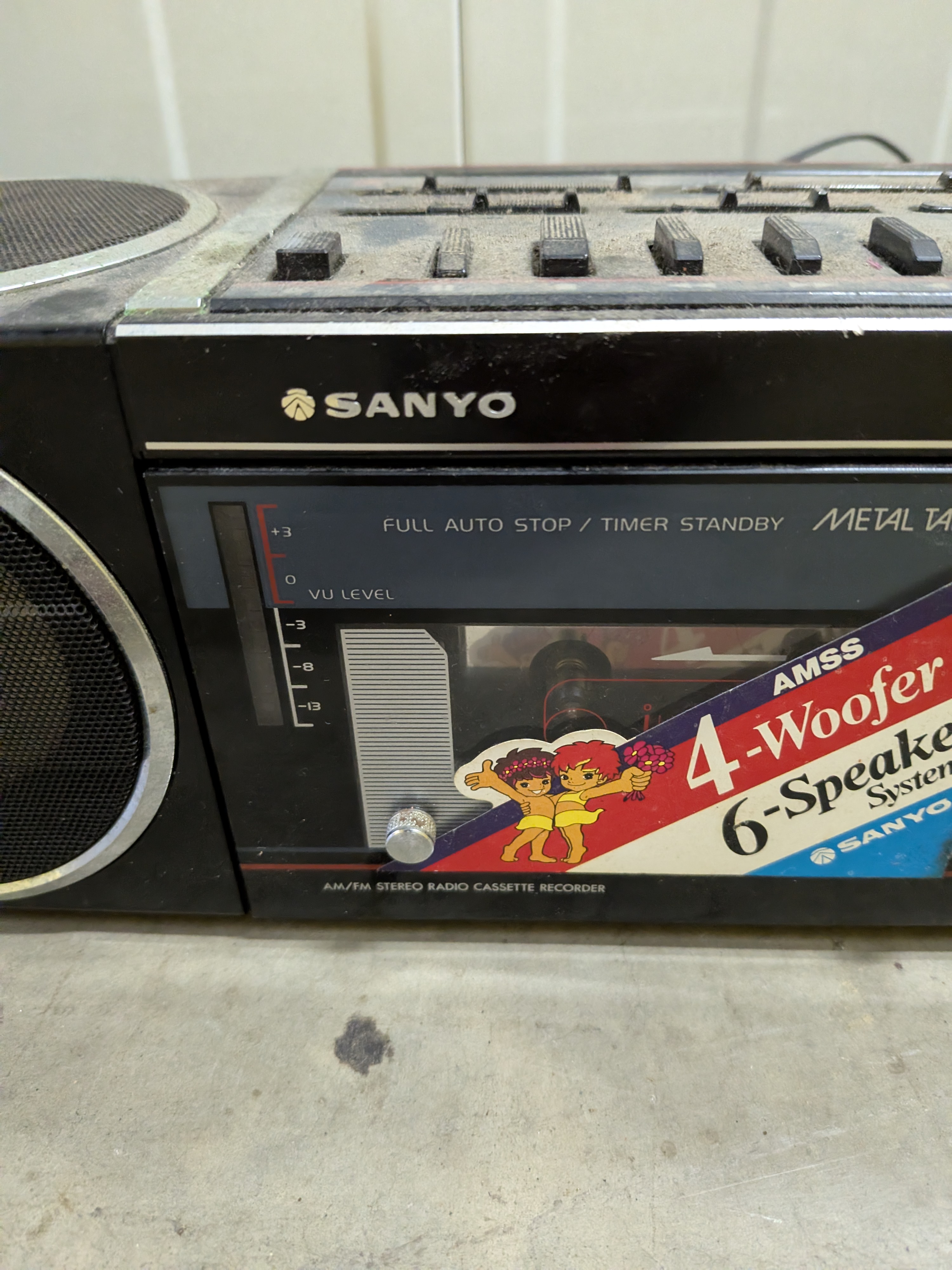Vintage Philips Cassette Recorder and Sanyo M 7740F Boombox Lot — Lot 127, photograph 4