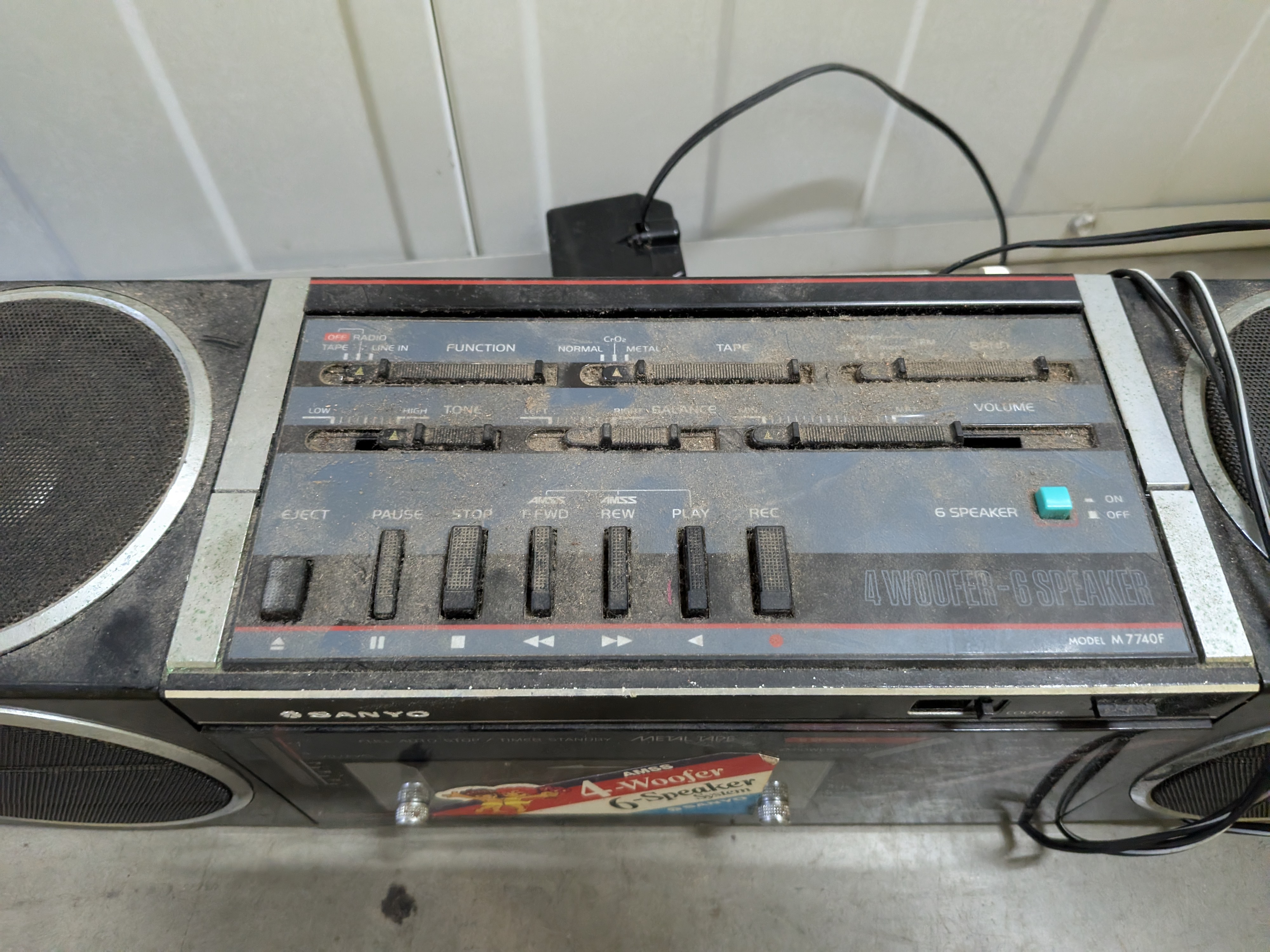 Vintage Philips Cassette Recorder and Sanyo M 7740F Boombox Lot — Lot 127, photograph 5