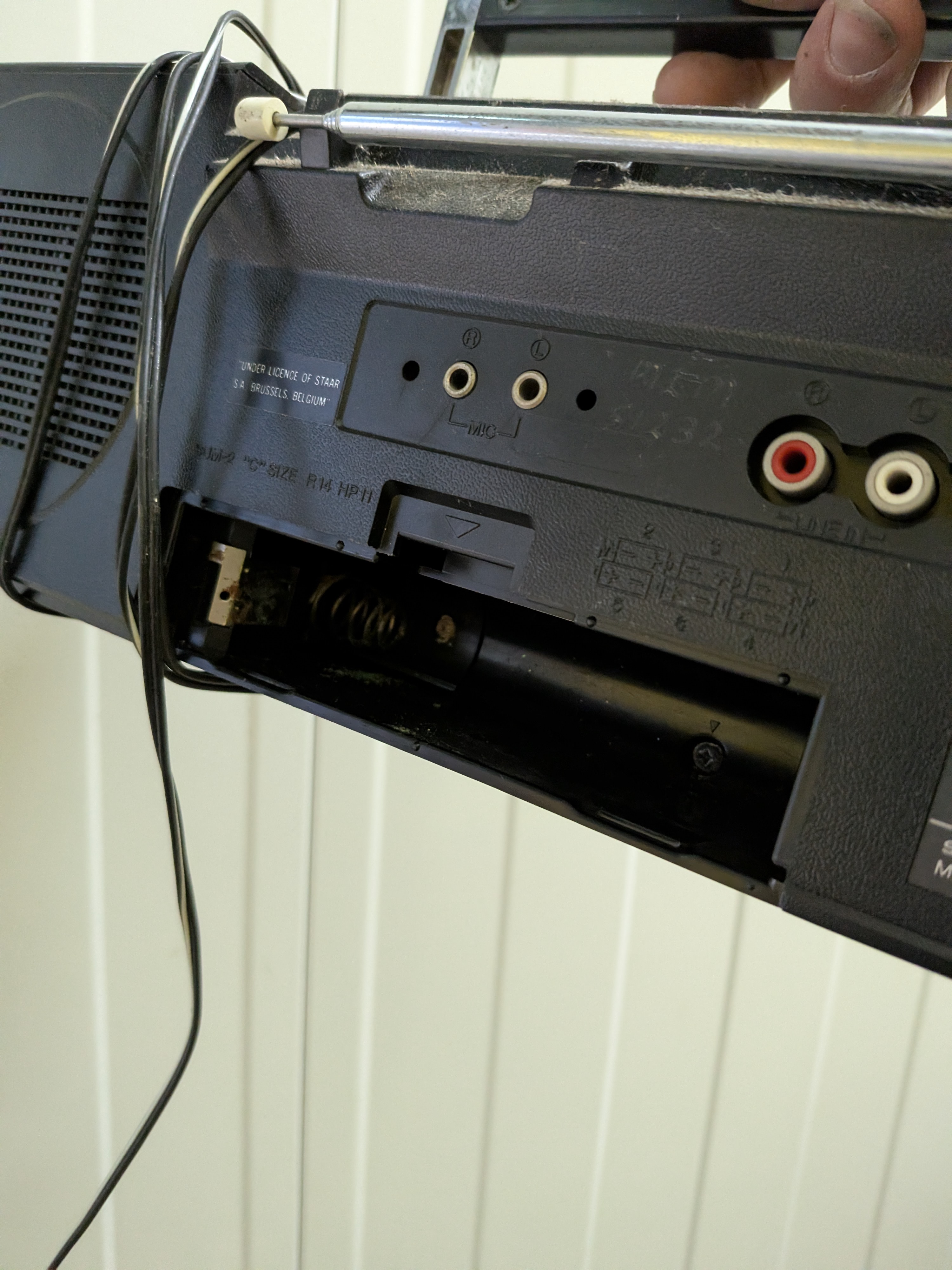Vintage Philips Cassette Recorder and Sanyo M 7740F Boombox Lot — Lot 127, photograph 7
