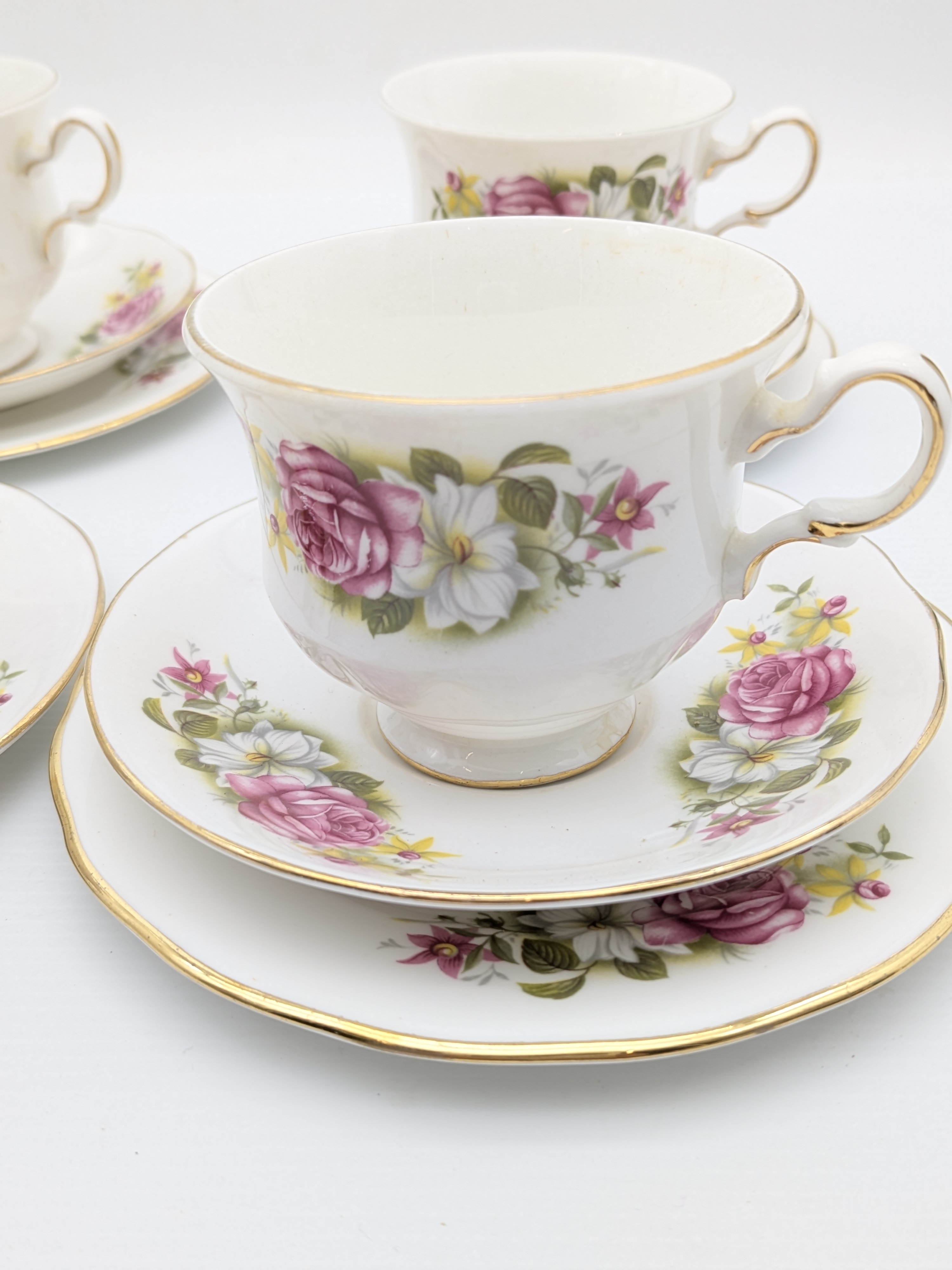 Vintage Queen Anne Bone China Tea Set — Lot 064, photograph 2