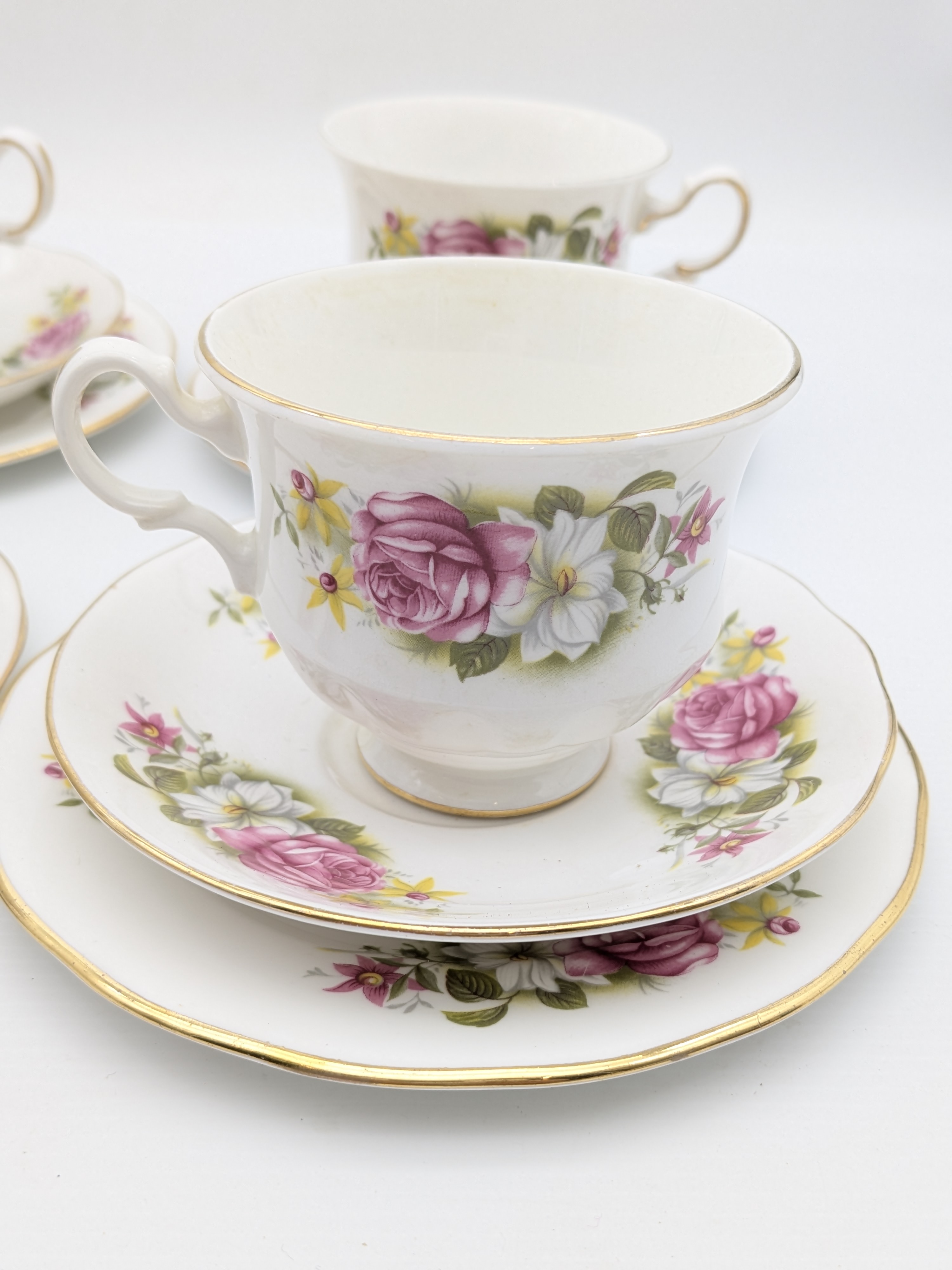 Vintage Queen Anne Bone China Tea Set — Lot 064, photograph 3