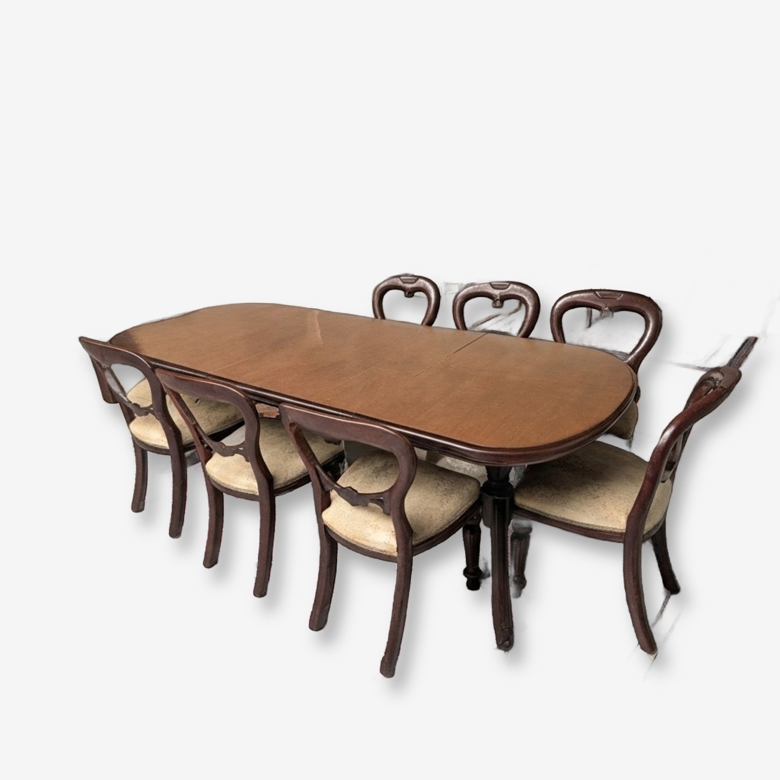 Victorian Style Extendable Dining Table with Eight Chairs — Lot 021, photograph 8