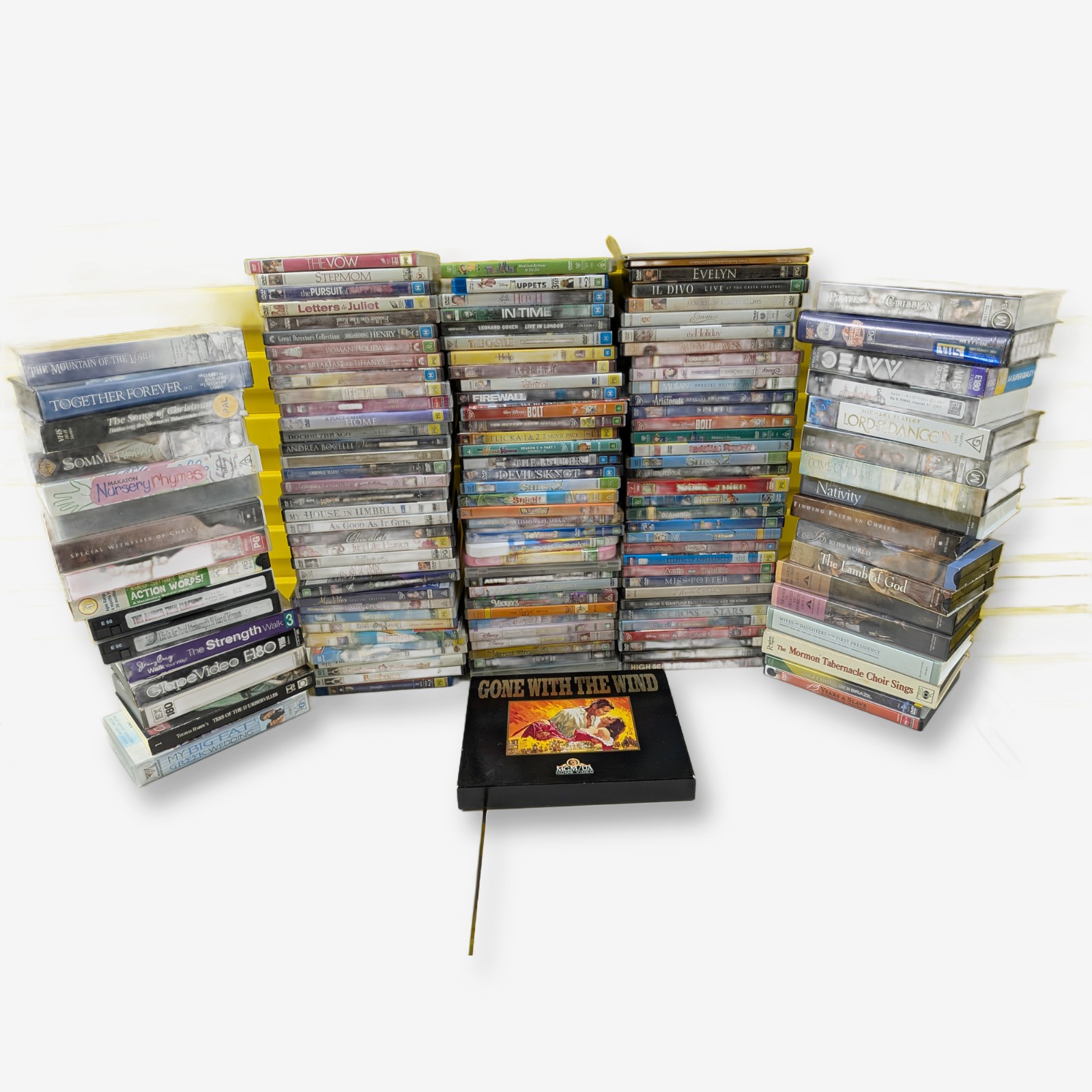 Large Lot of Assorted DVD and VHS Movies — Lot 024