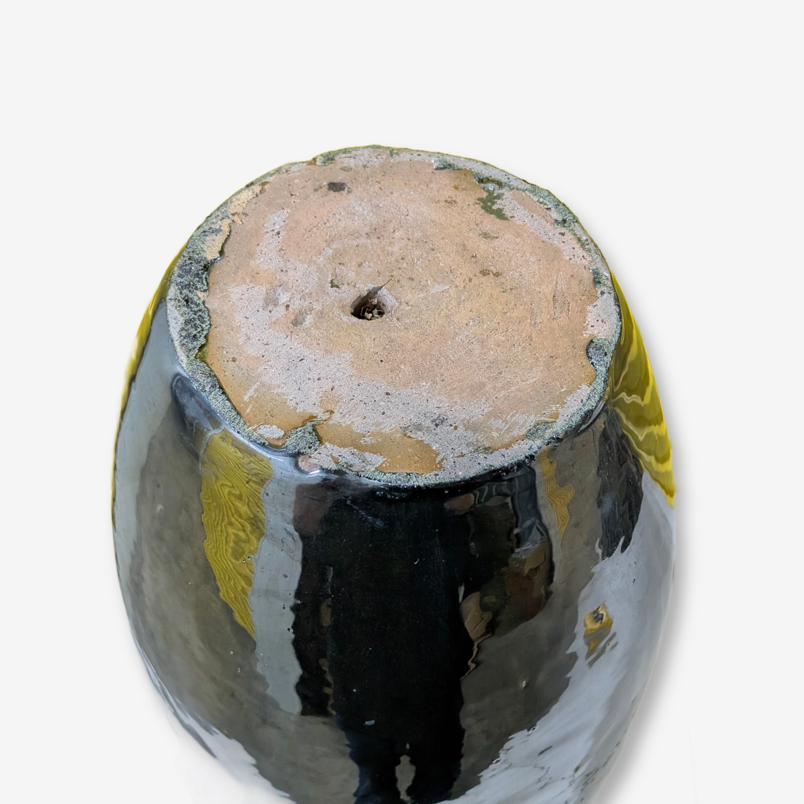 Large Glazed Terracotta Amphora-Style Vase — Lot 025, photograph 3