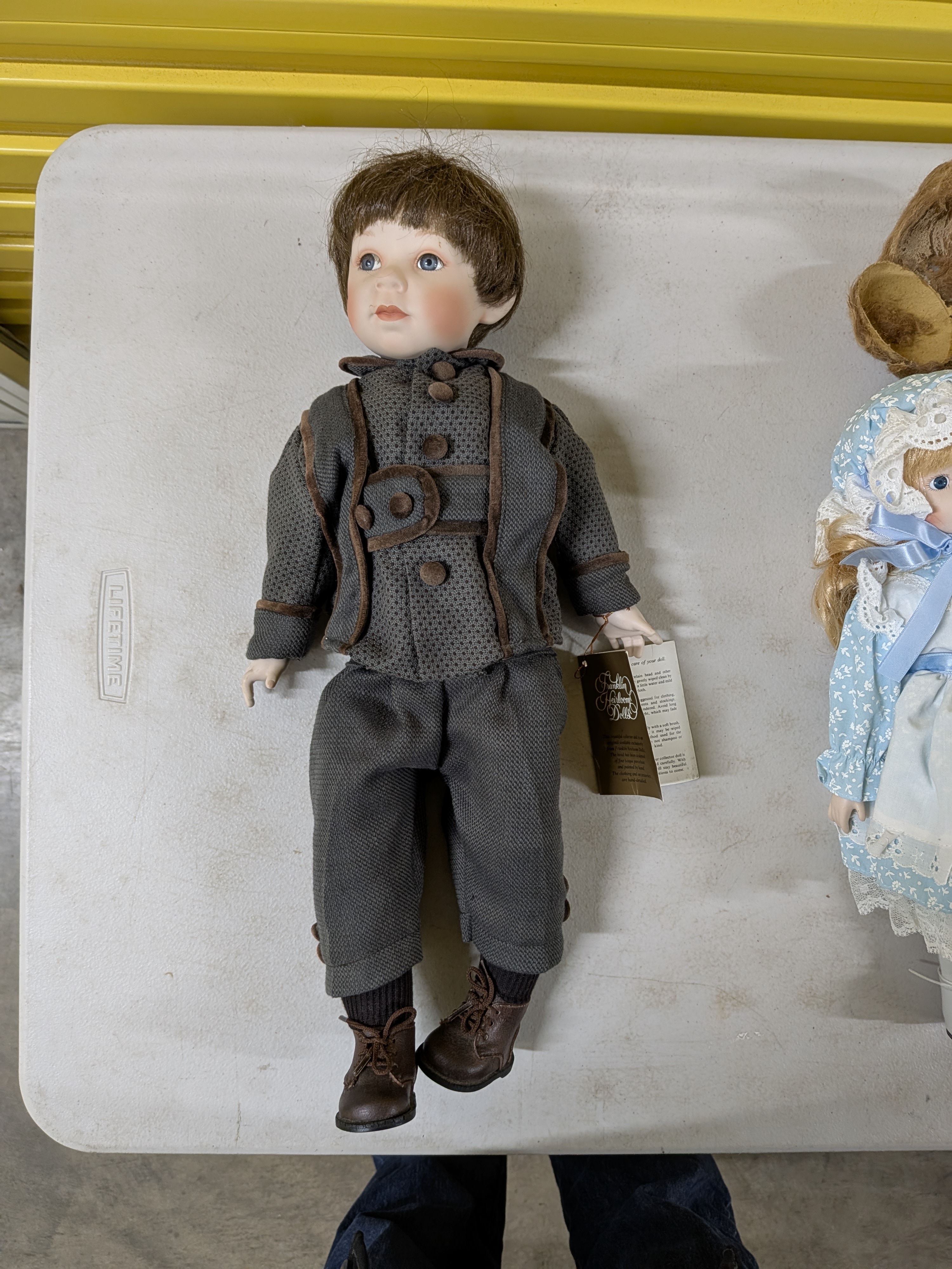 Collection of Three Vintage Porcelain Collector Dolls including Antique German Armand Marseille Porcelain Doll — Lot 029, photograph 5