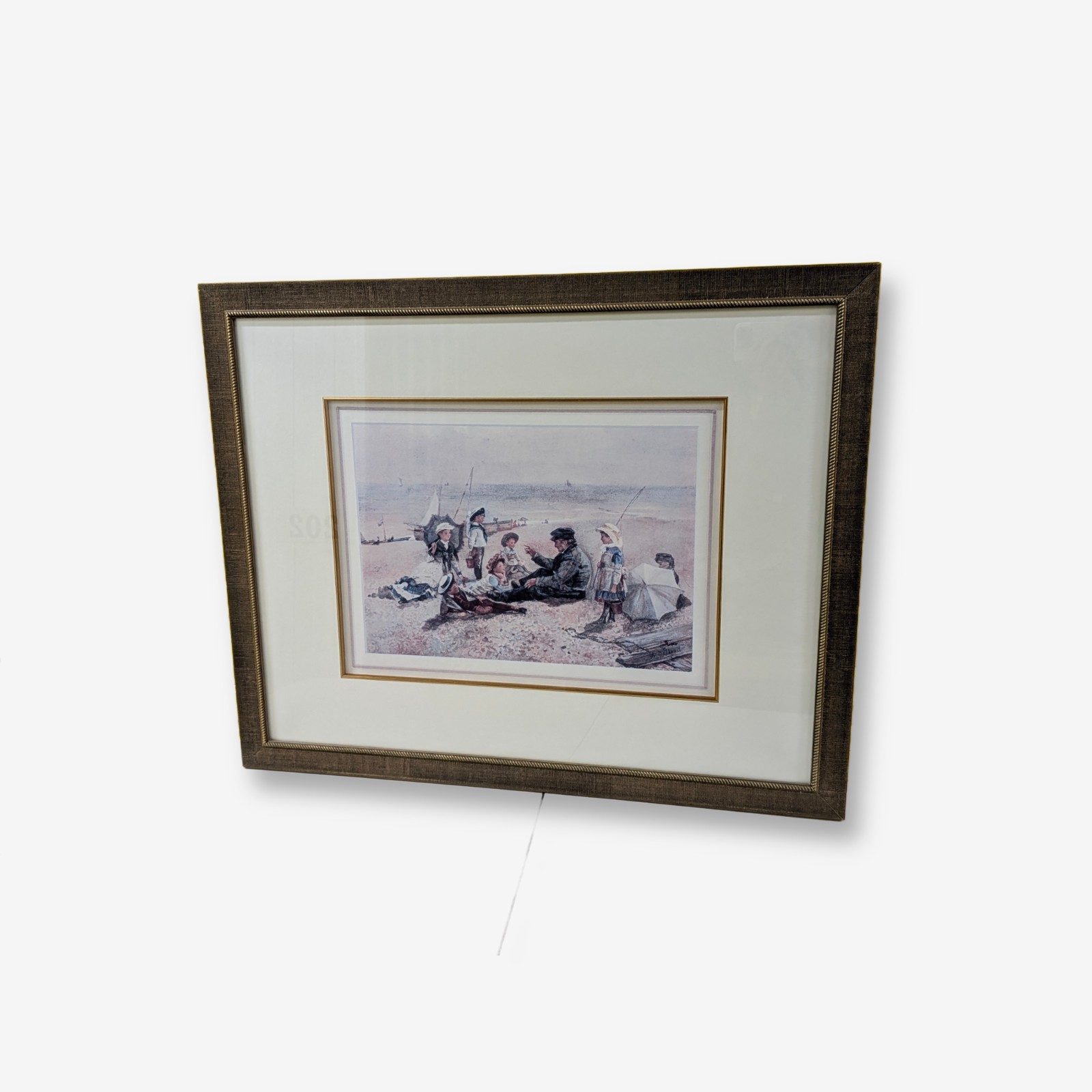 F. Ballard (Attributed) Framed Beach Scene Print — Lot 030