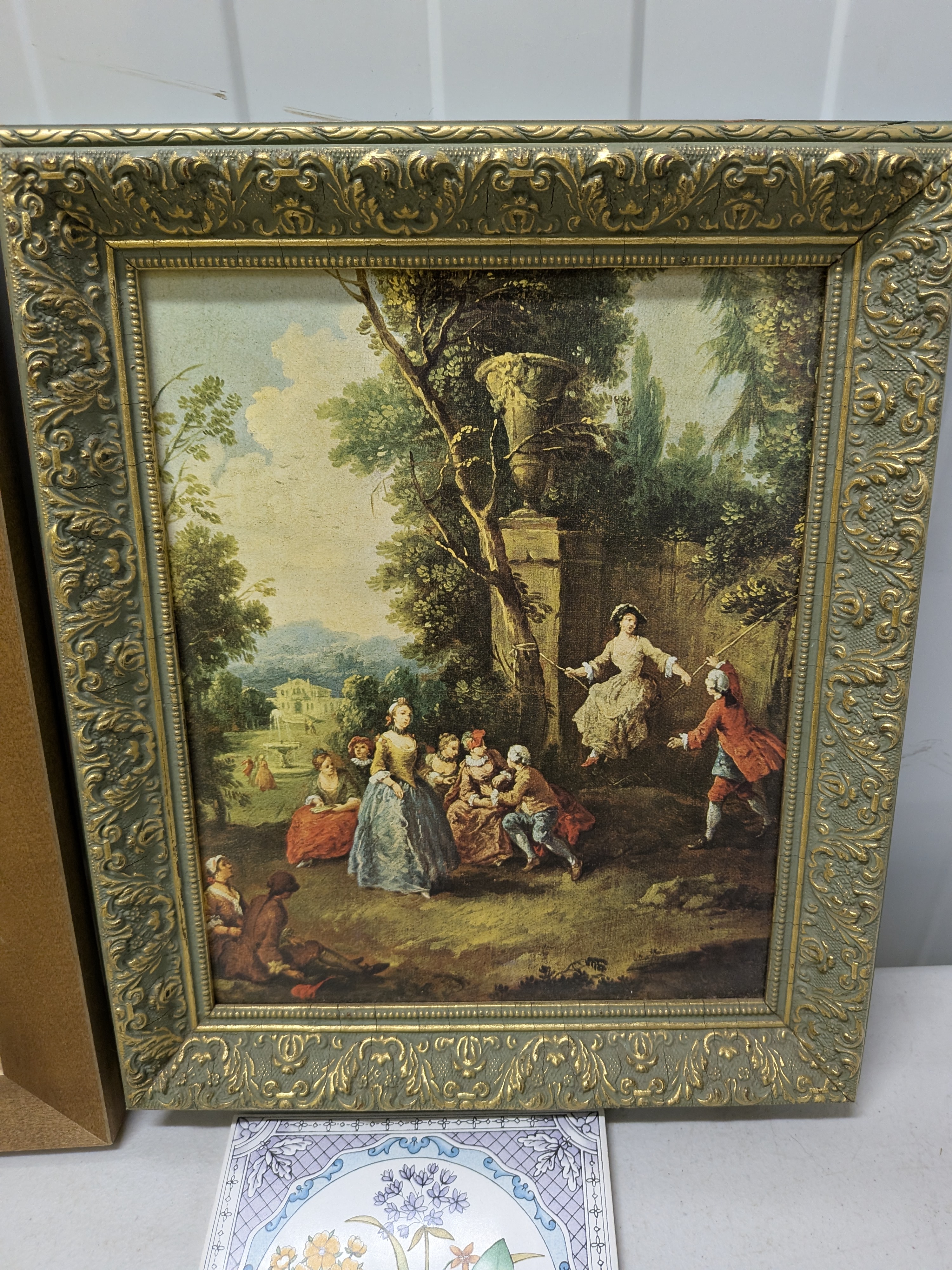Lot of Decorative Art Prints and Ceramic Tiles — Lot 036, photograph 3