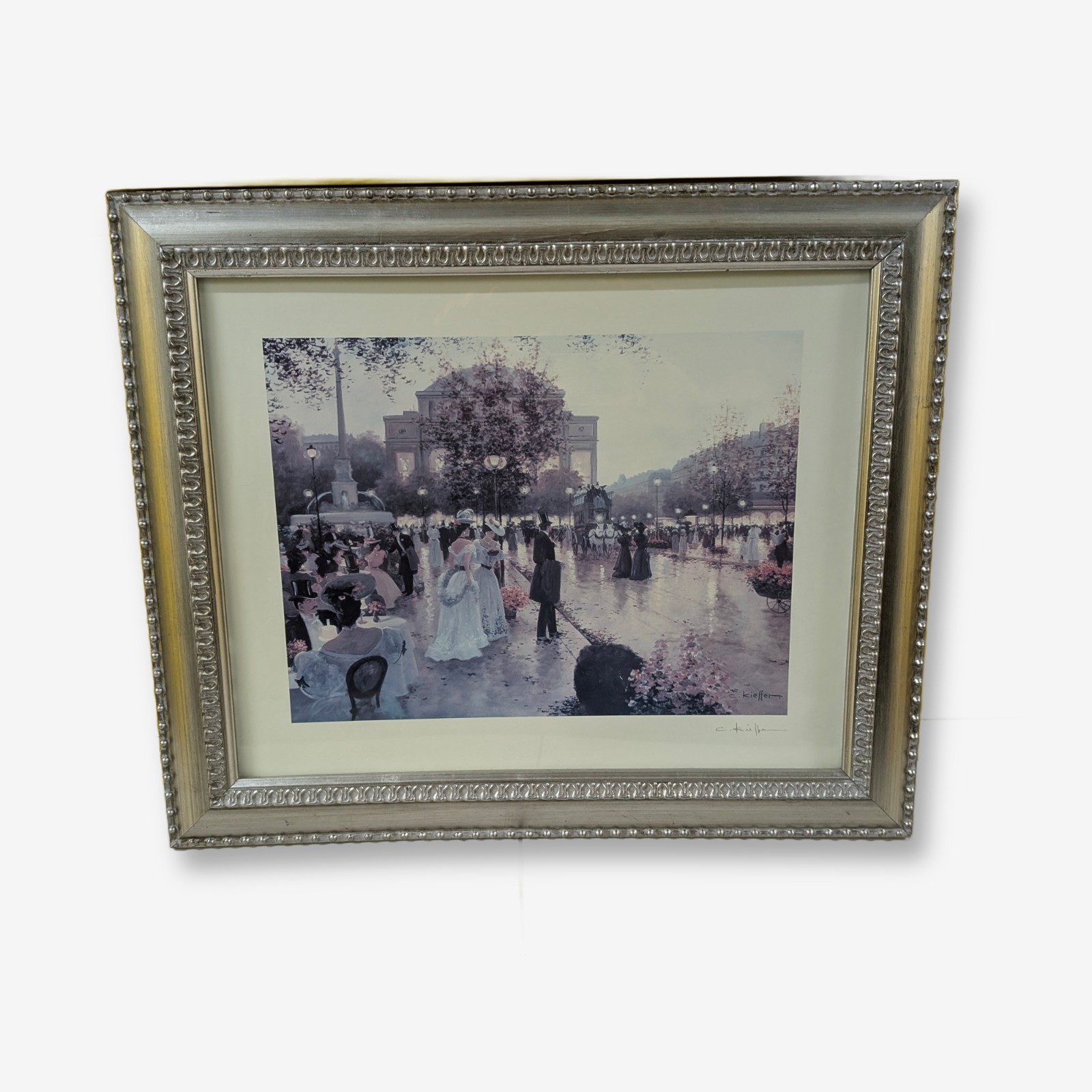 C. Kieffer Framed Street Scene Print — Lot 043