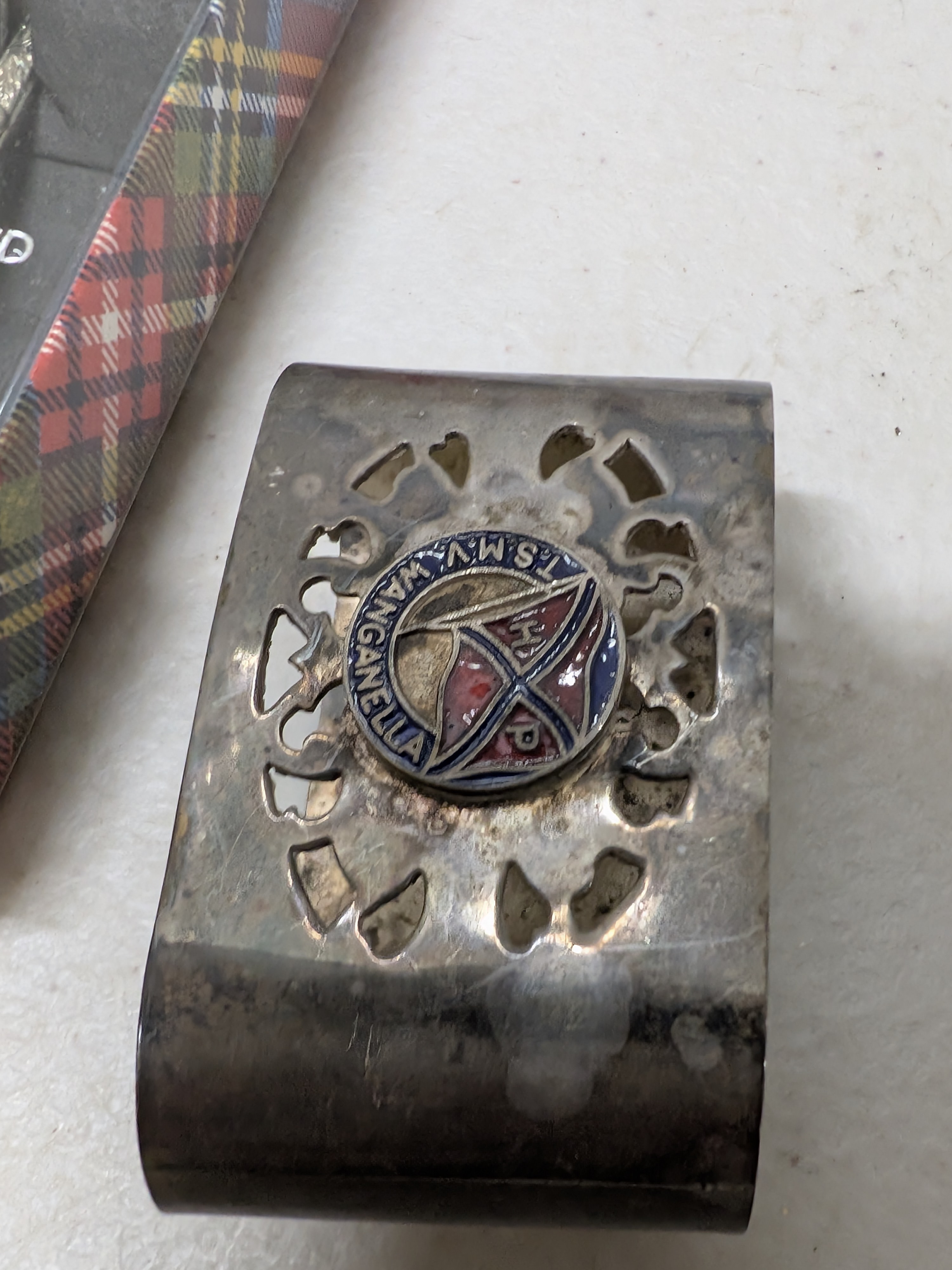 Lot of Vintage Souvenir Spoons, Napkin Rings, and Silver Plate Sundries — Lot 048, photograph 3
