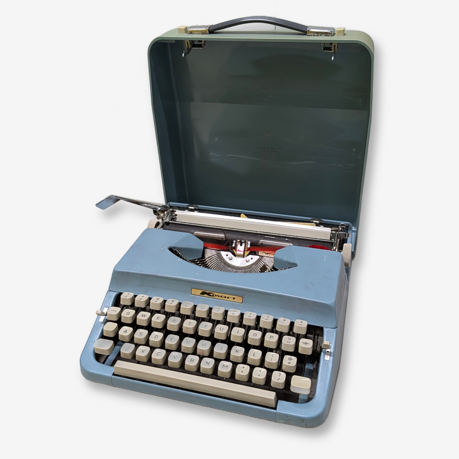 Vintage Kmart Portable Typewriter with Case — Lot 049, photograph 1