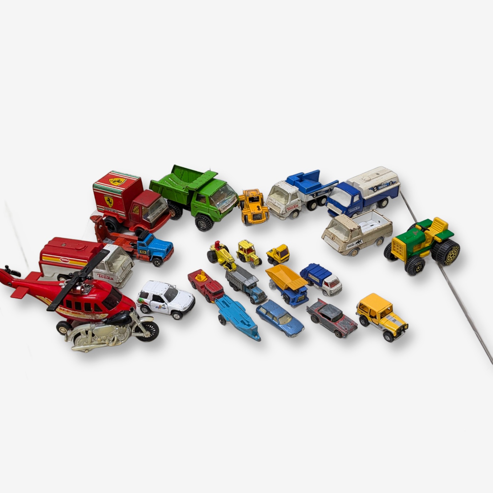 Collection of Assorted Vintage Die-Cast Toy Vehicles inccl. TONKA; Matchbox; Ferrari & More... — Lot 055
