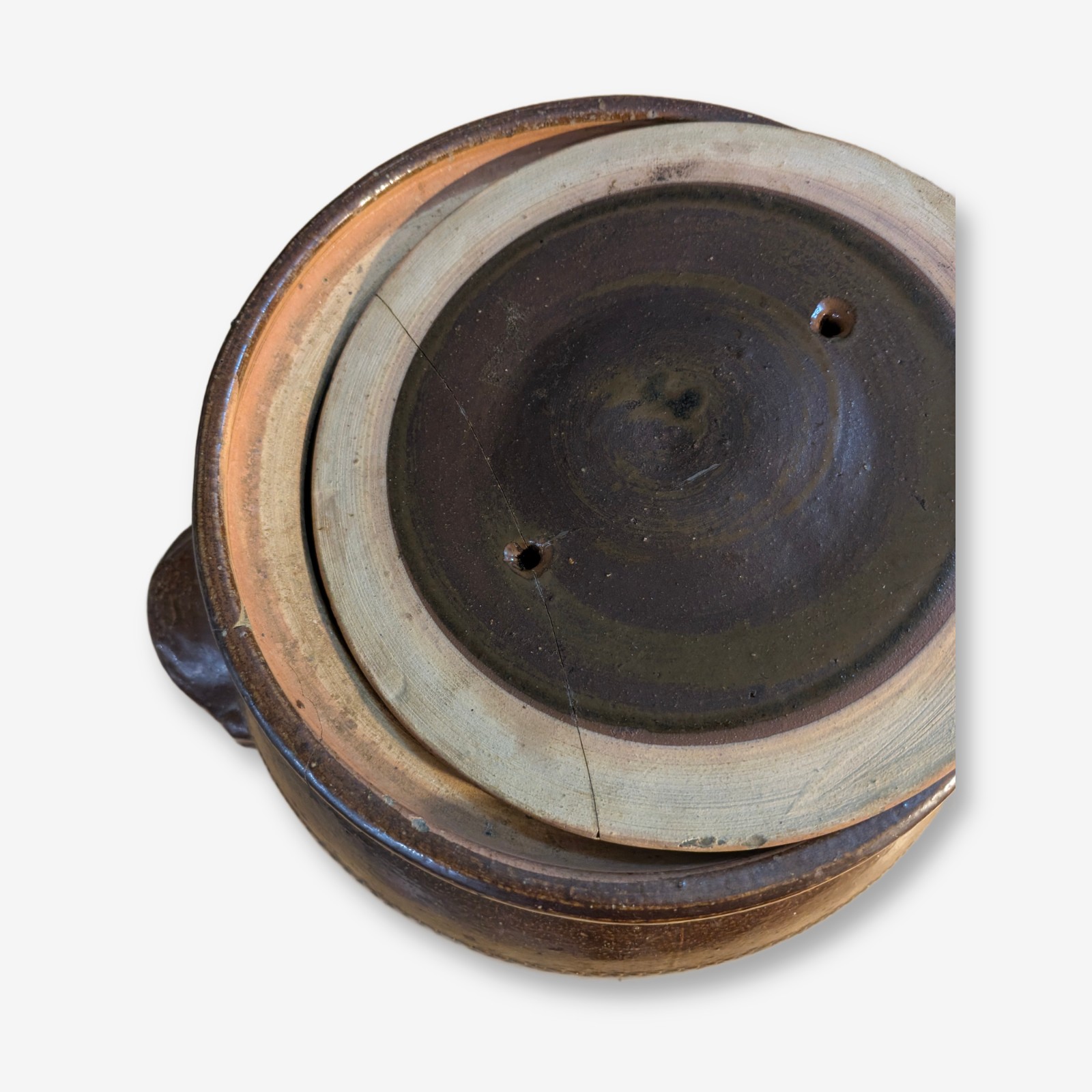 Vintage Bendigo Pottery Stoneware Fermentation Crock, K.C. Leesom — Lot 071, photograph 3