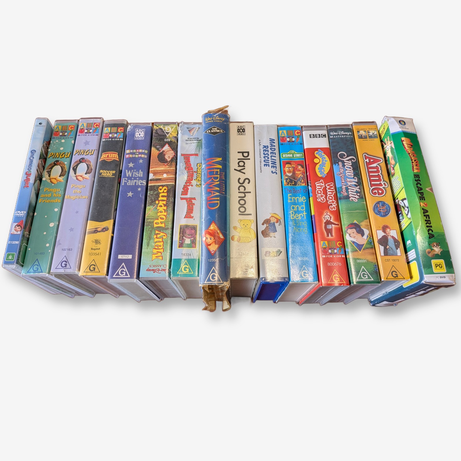 Collection of Assorted Children's ABC / BBC/ Disney VHS Tapes — Lot 072, photograph 1