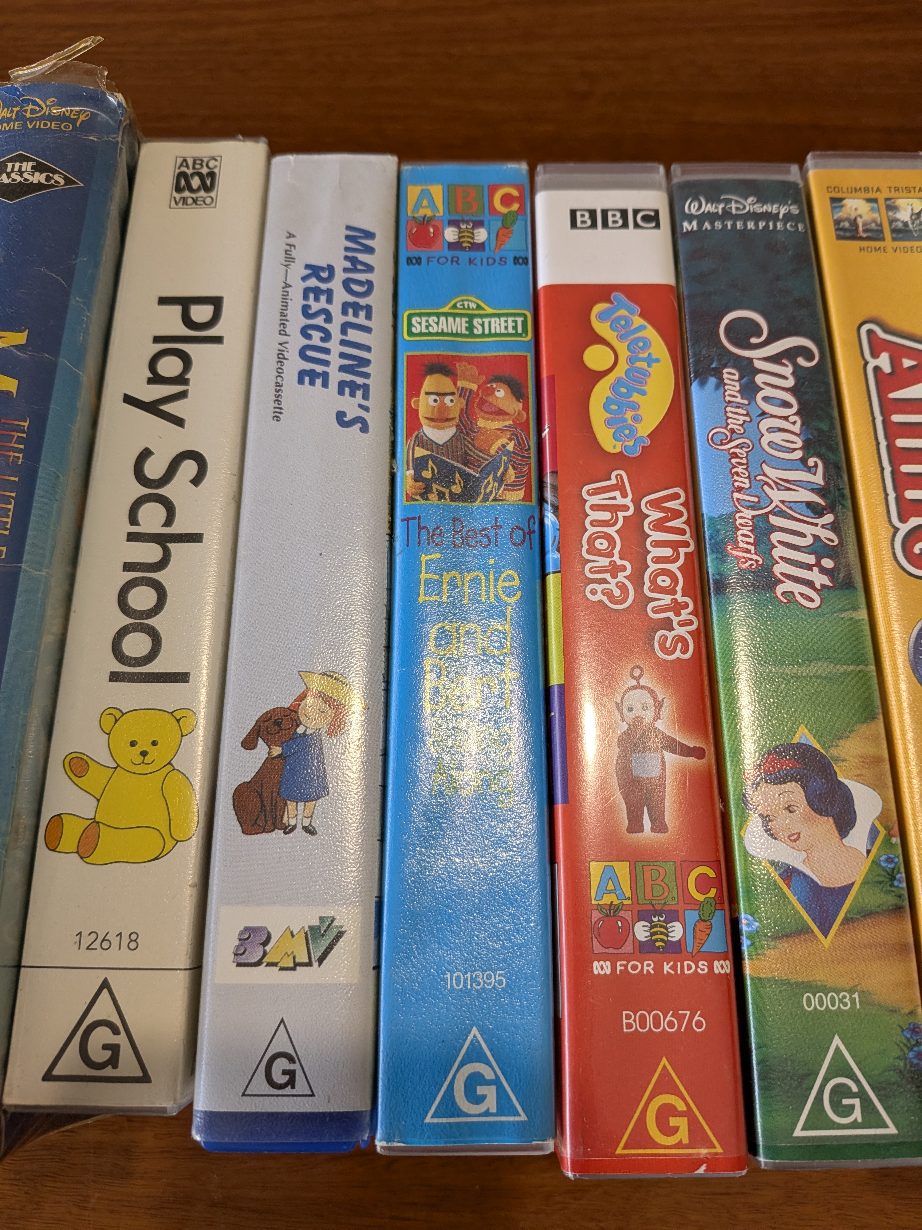 Collection of Assorted Children's ABC / BBC/ Disney VHS Tapes — Lot 072, photograph 4