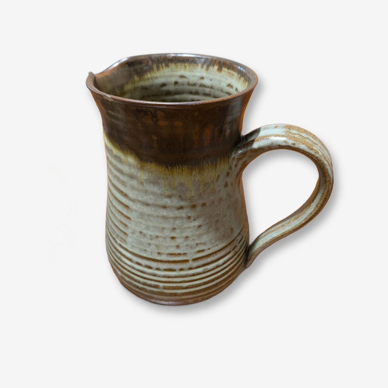 Set of Three Handcrafted Studio Pottery Jugs and Pot — Lot 074, photograph 3