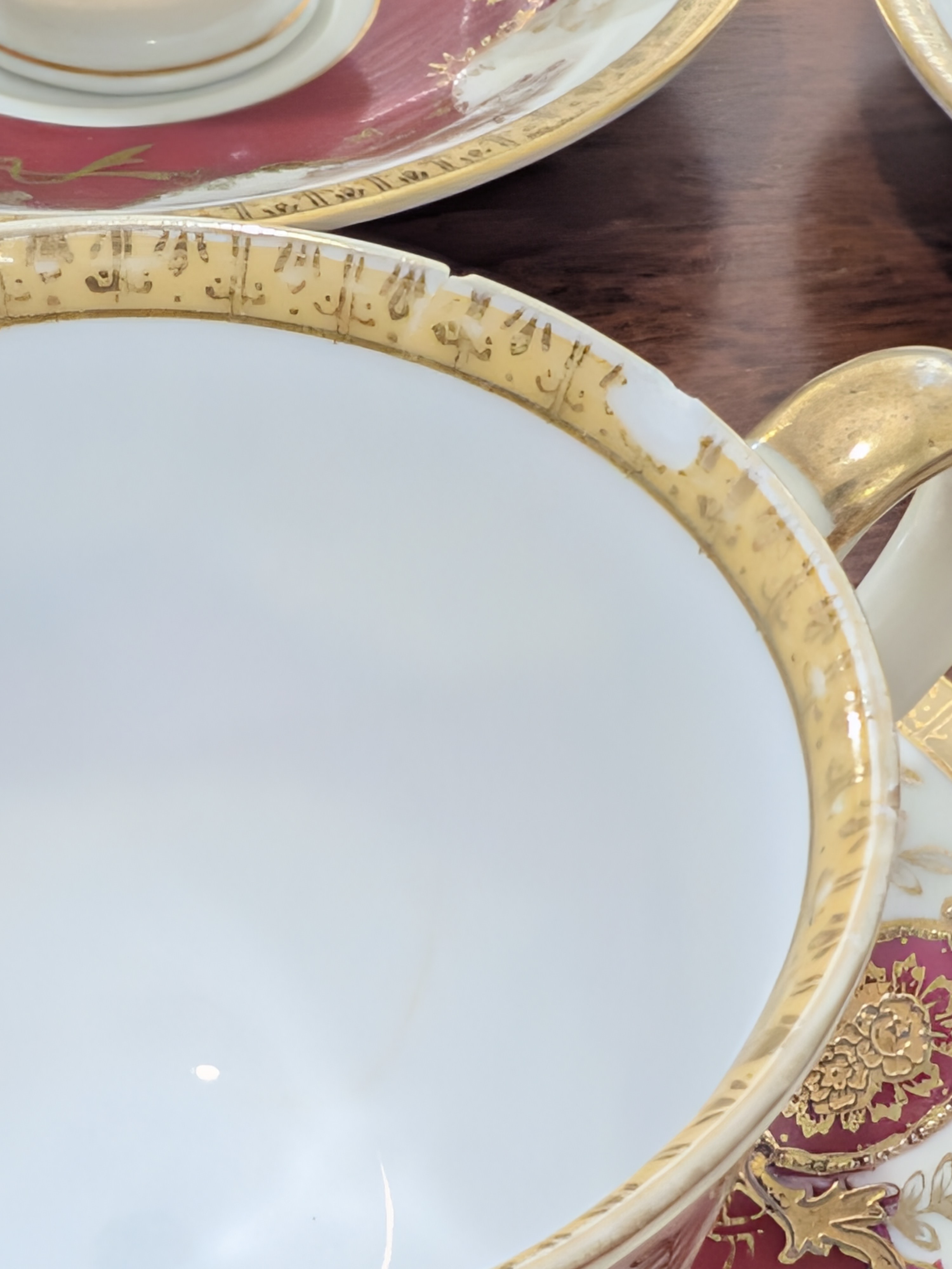 Vintage Meito Japanese Hand Painted Demitasse Set, c. Mid-20th Century — Lot 084, photograph 6