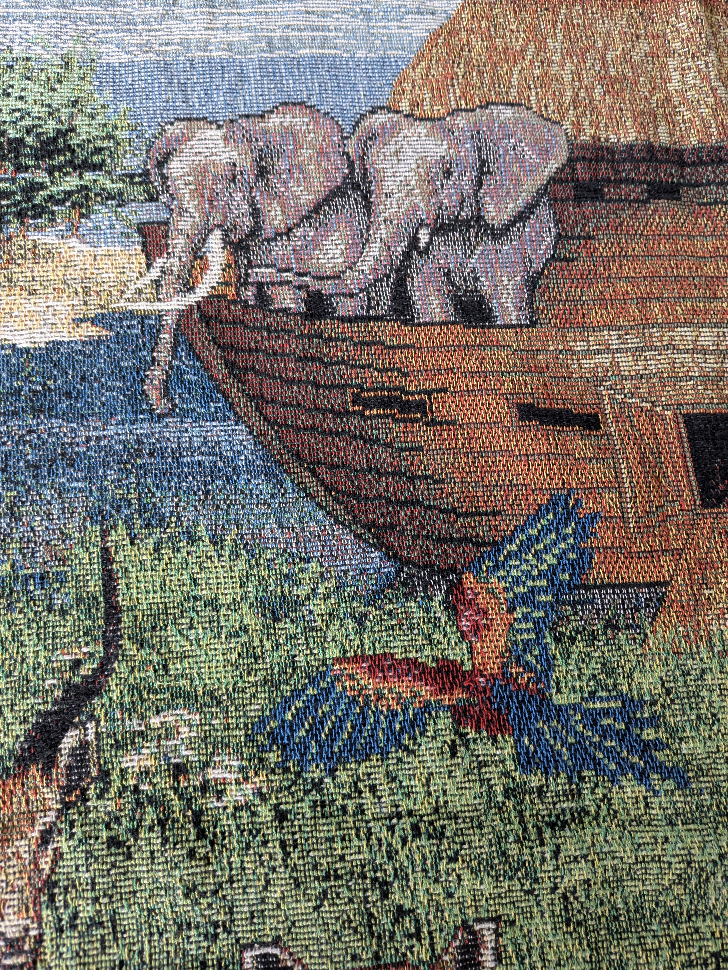 Noah's Ark Woven Tapestry Throw Blanket ('The Gathering' oah's Ark Tapestry) — Lot 096, photograph 8