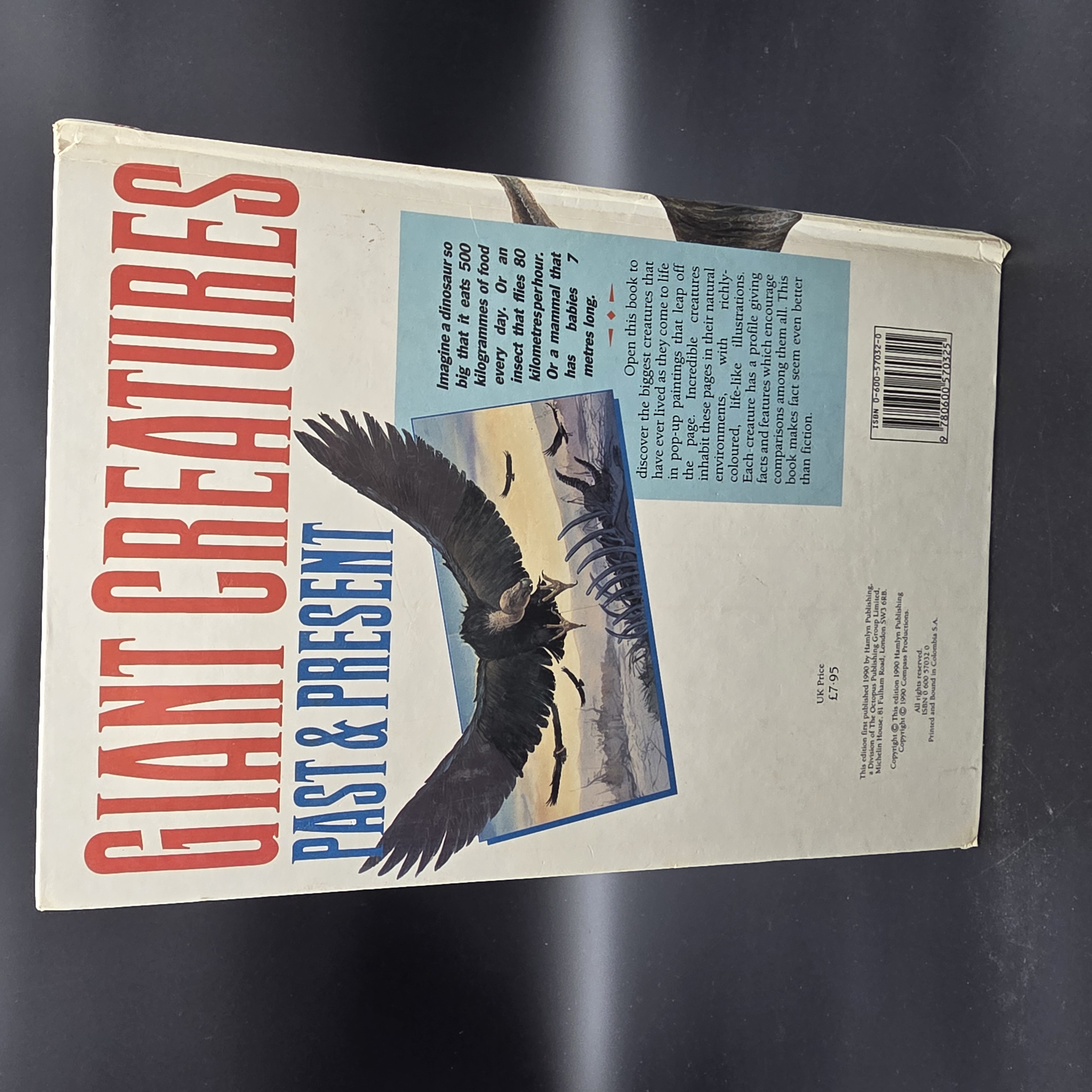 Giant Creatures Past & Present Pop-up Book by Clare Watson (Hardcover, 1990) 1st — Lot 052, photograph 7