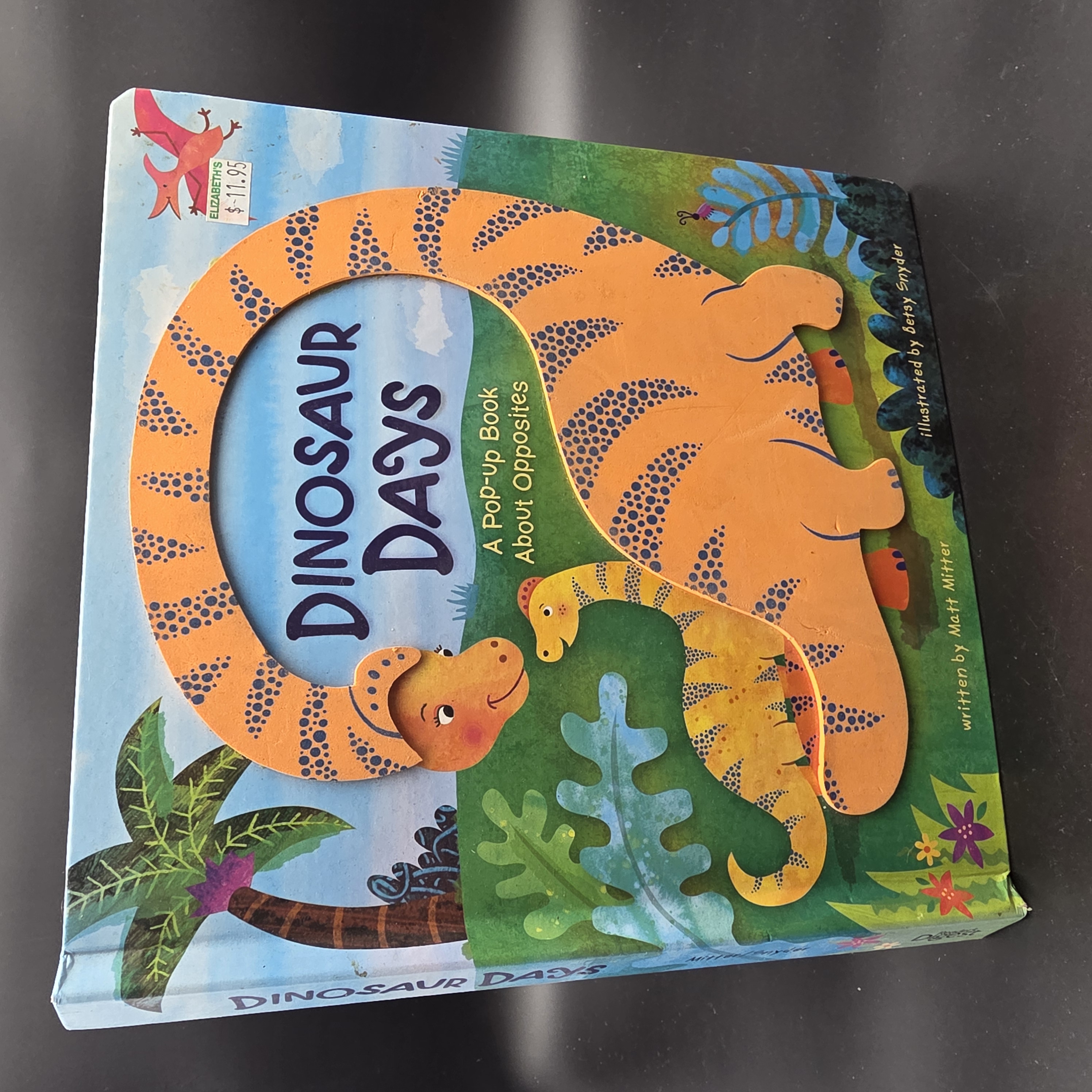 Dinosaur Days by Matt Mitter (Hardcover, 2009) Pop-Up Foam Flaps Toddler — Lot 057, photograph 1